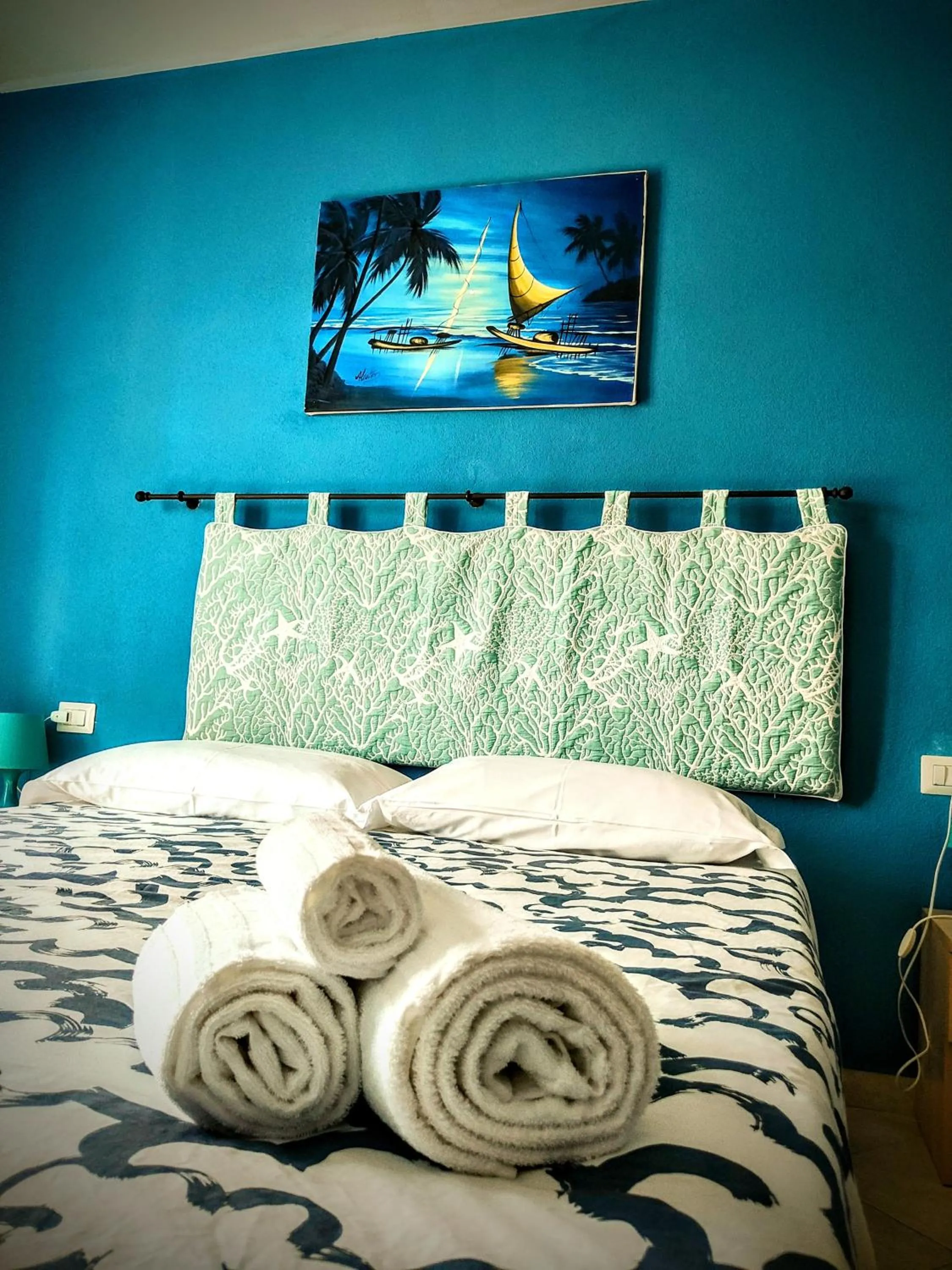 Bedroom, Bed in Residenze L'Isola Surf House