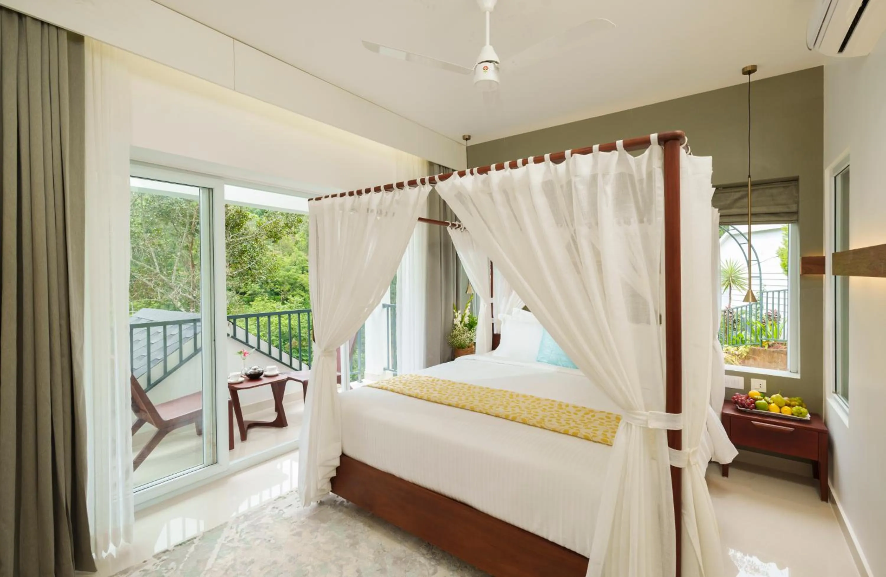 Bed in Eden Woods Resorts and Spa