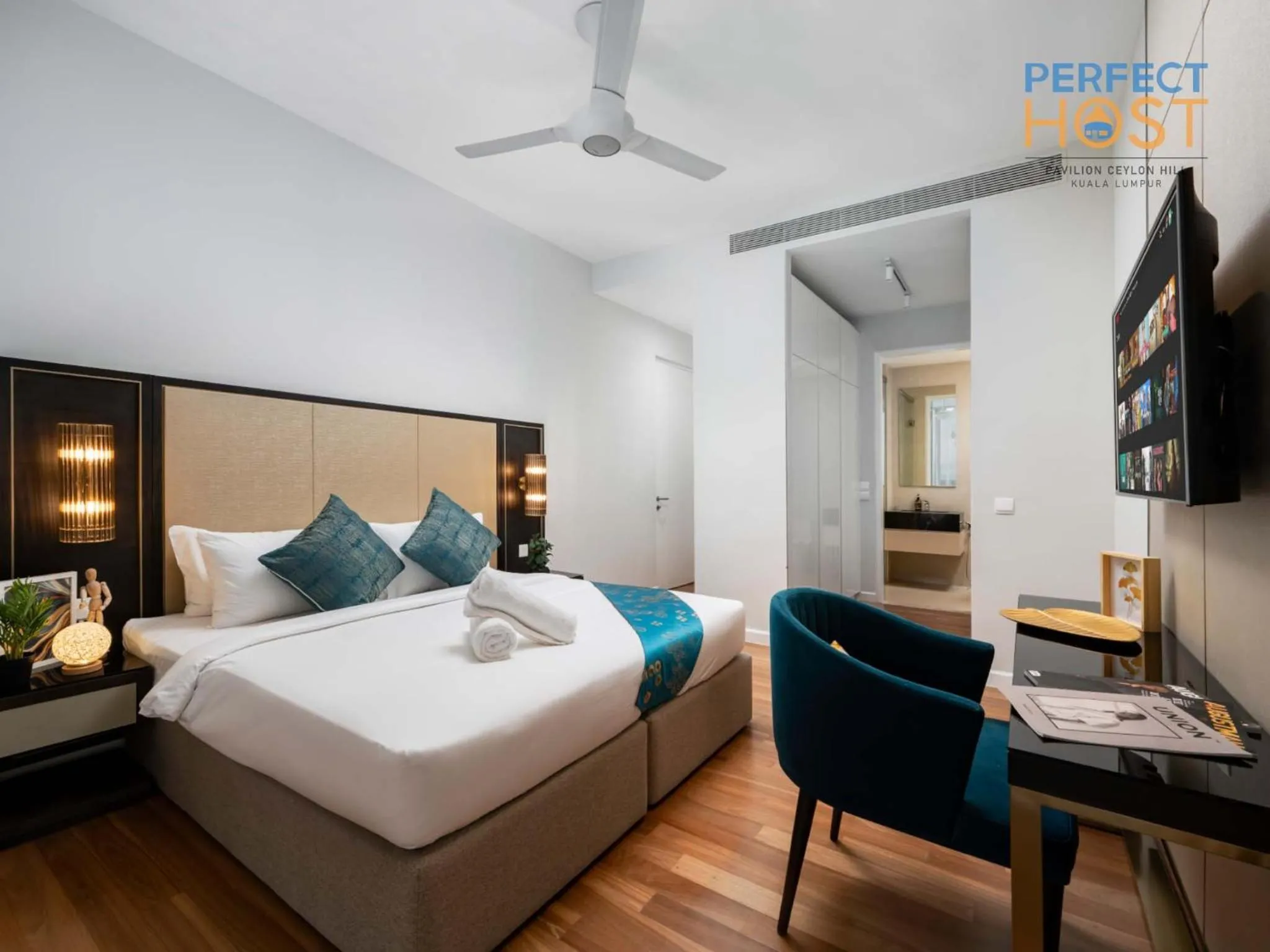 Bed in Pavilion Ceylon Hill Suites, Bukit Bintang by Perfect Host