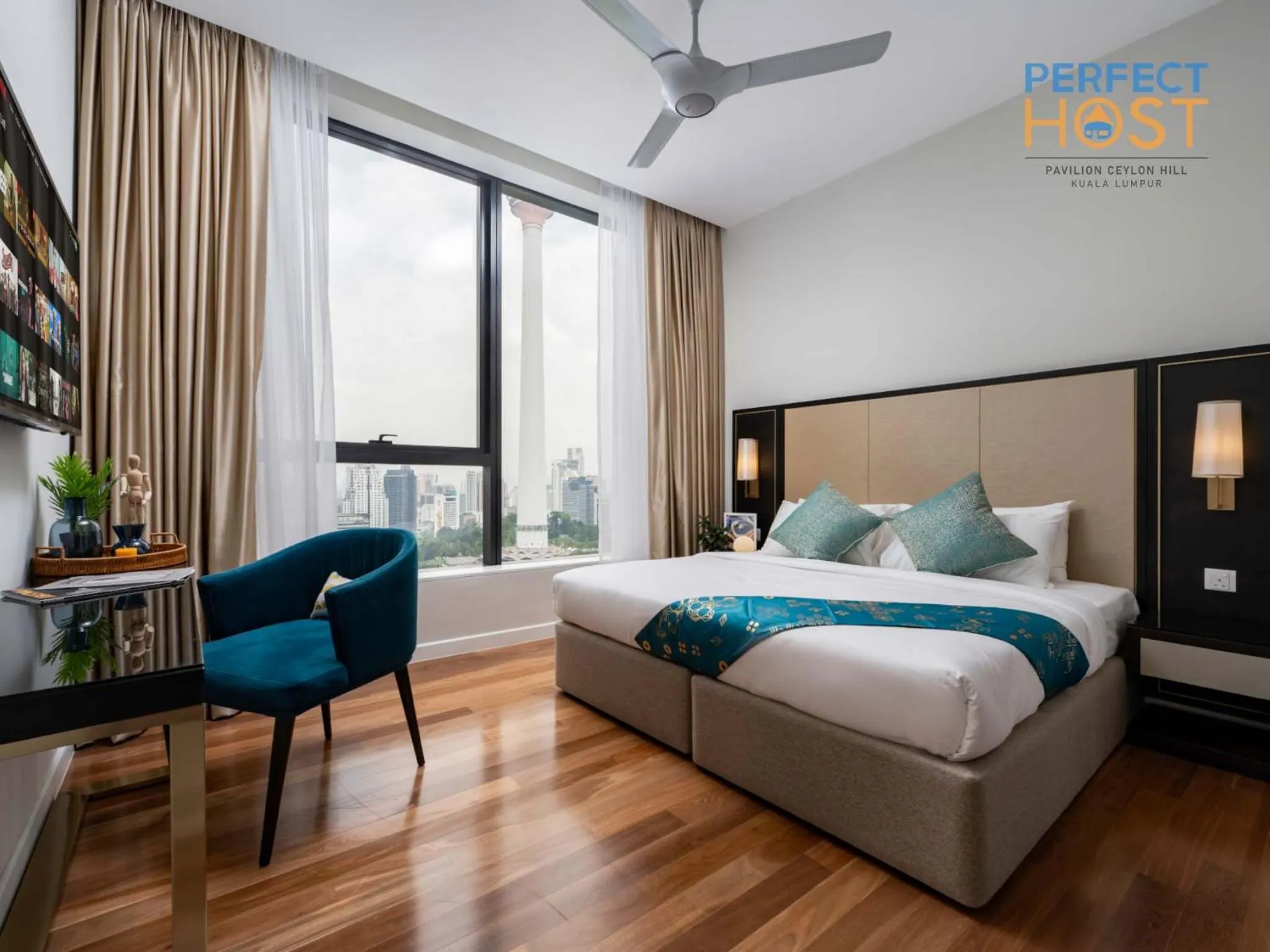 Bed in Pavilion Ceylon Hill Suites, Bukit Bintang by Perfect Host