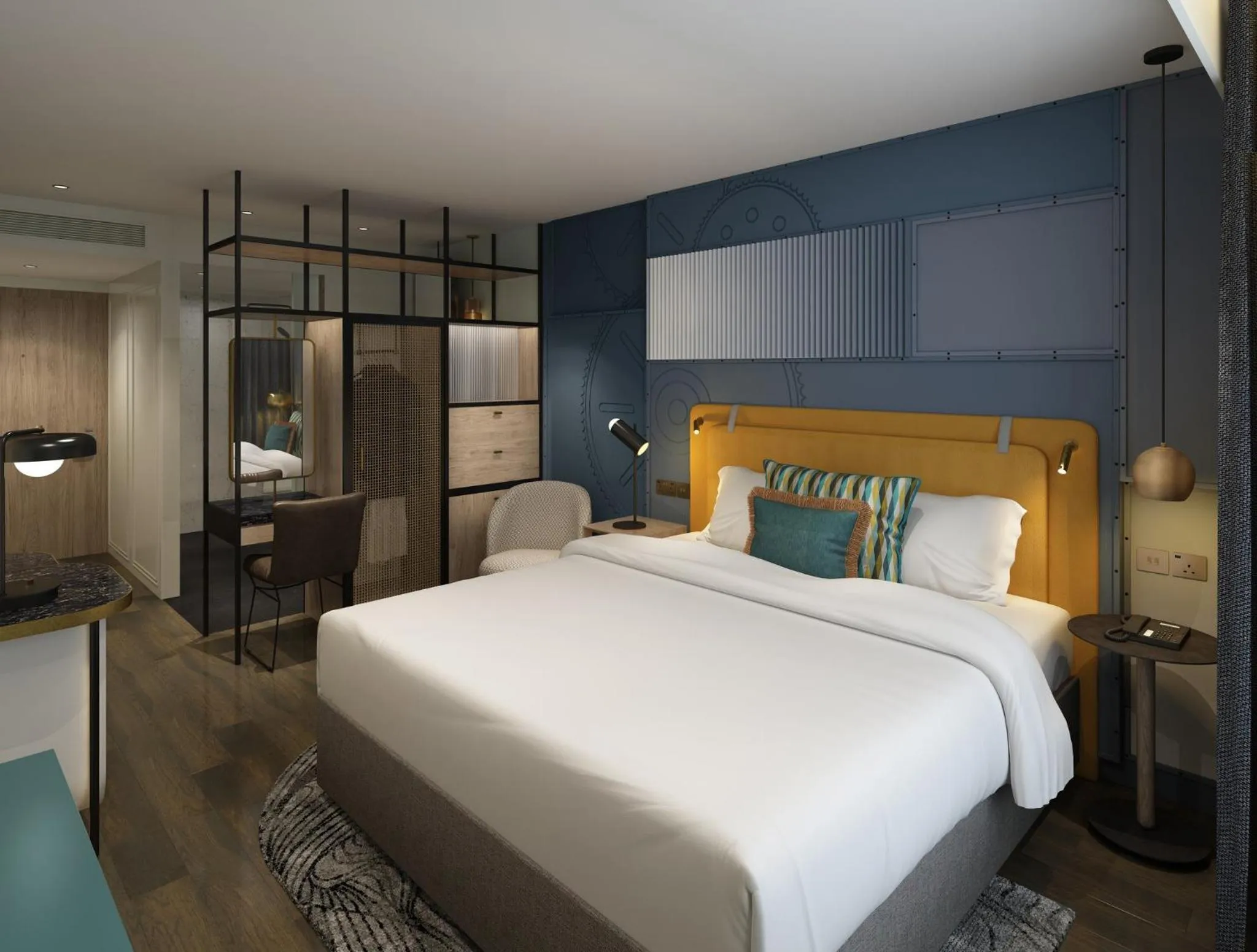 Photo of the whole room, Bed in The Halyard Liverpool, Vignette Collection by IHG