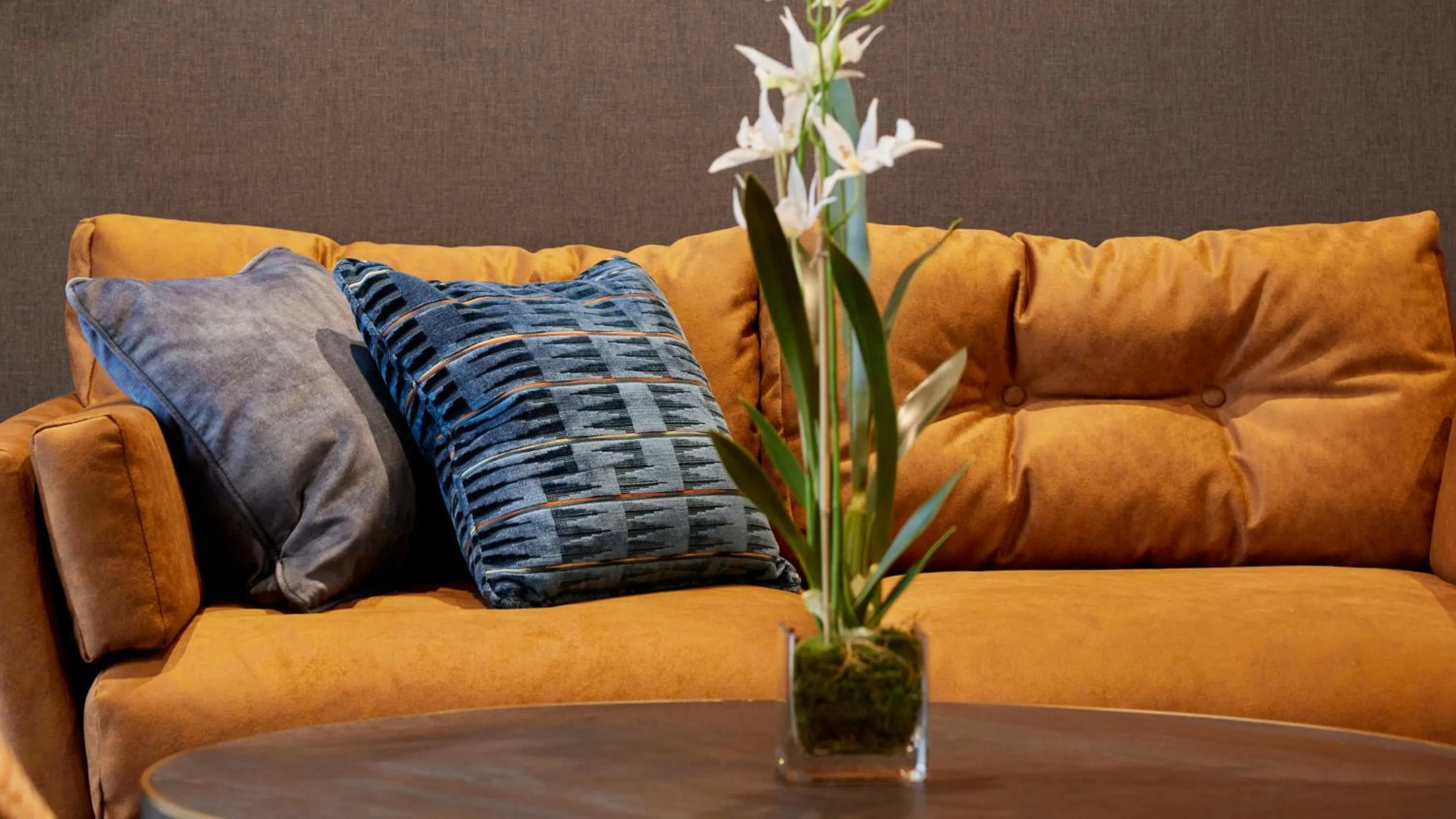 Seating area in Tŷ Newport