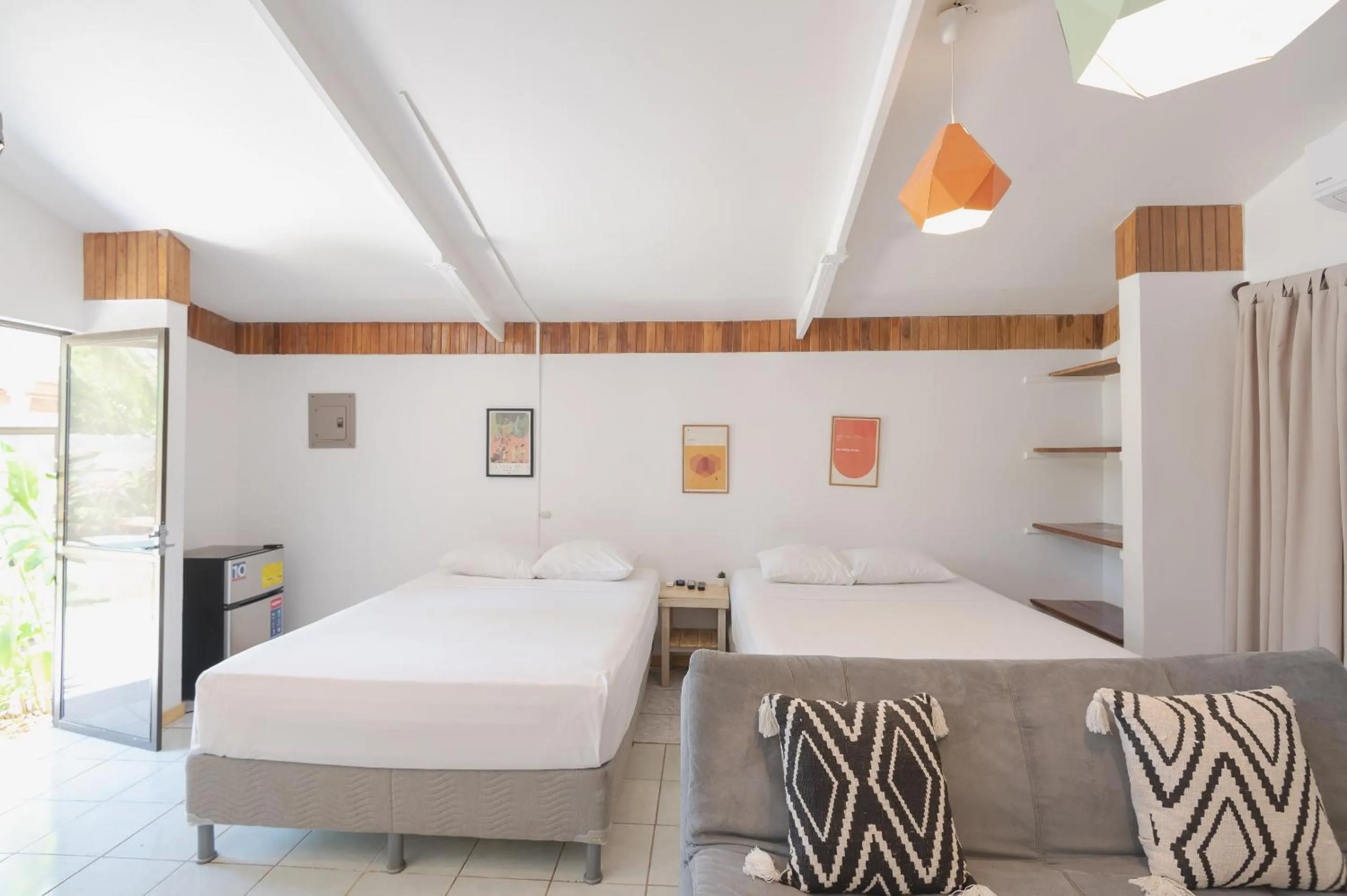 Bed in Maoritsio Garden Studios