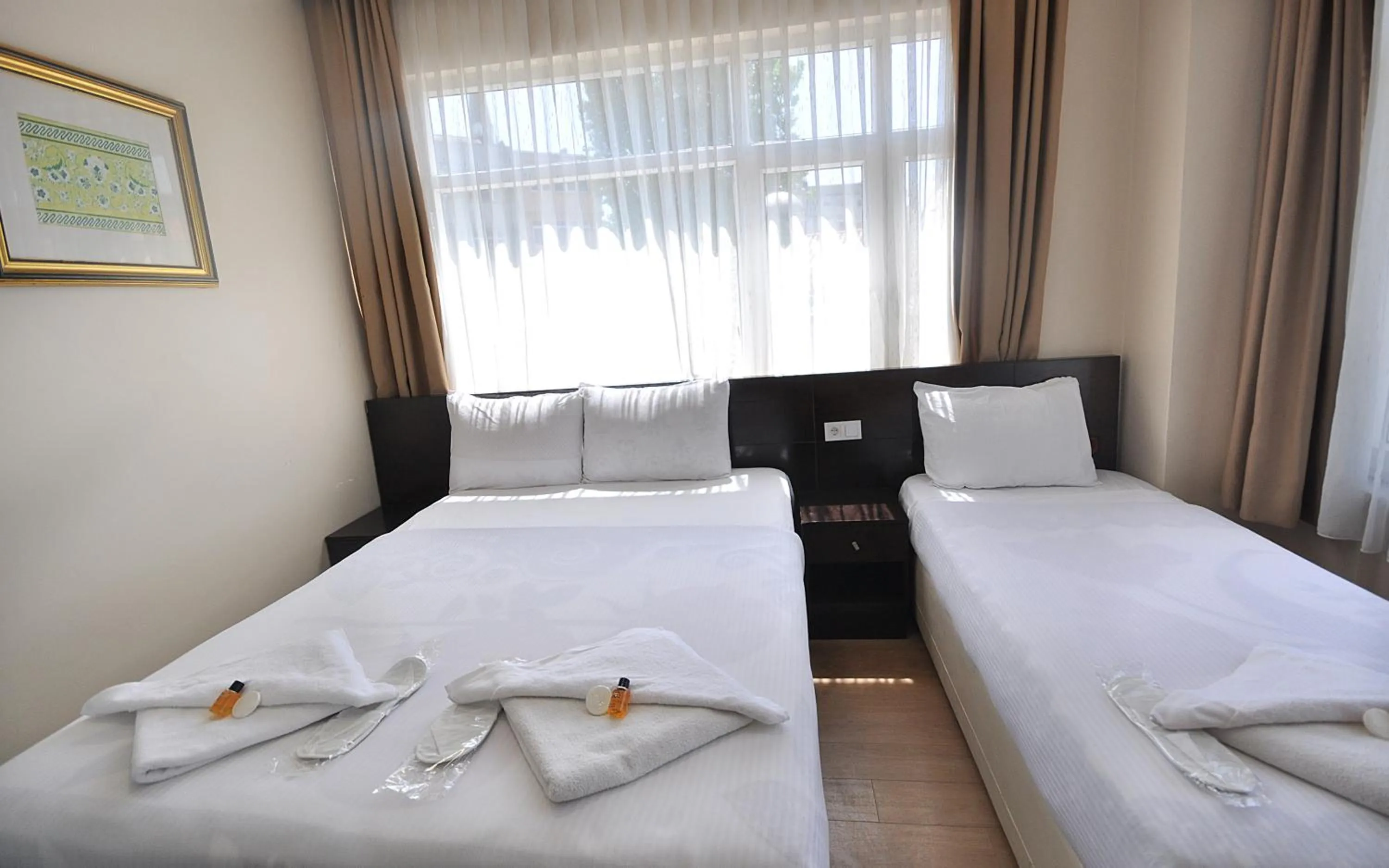 Bed in Hotel Baykal
