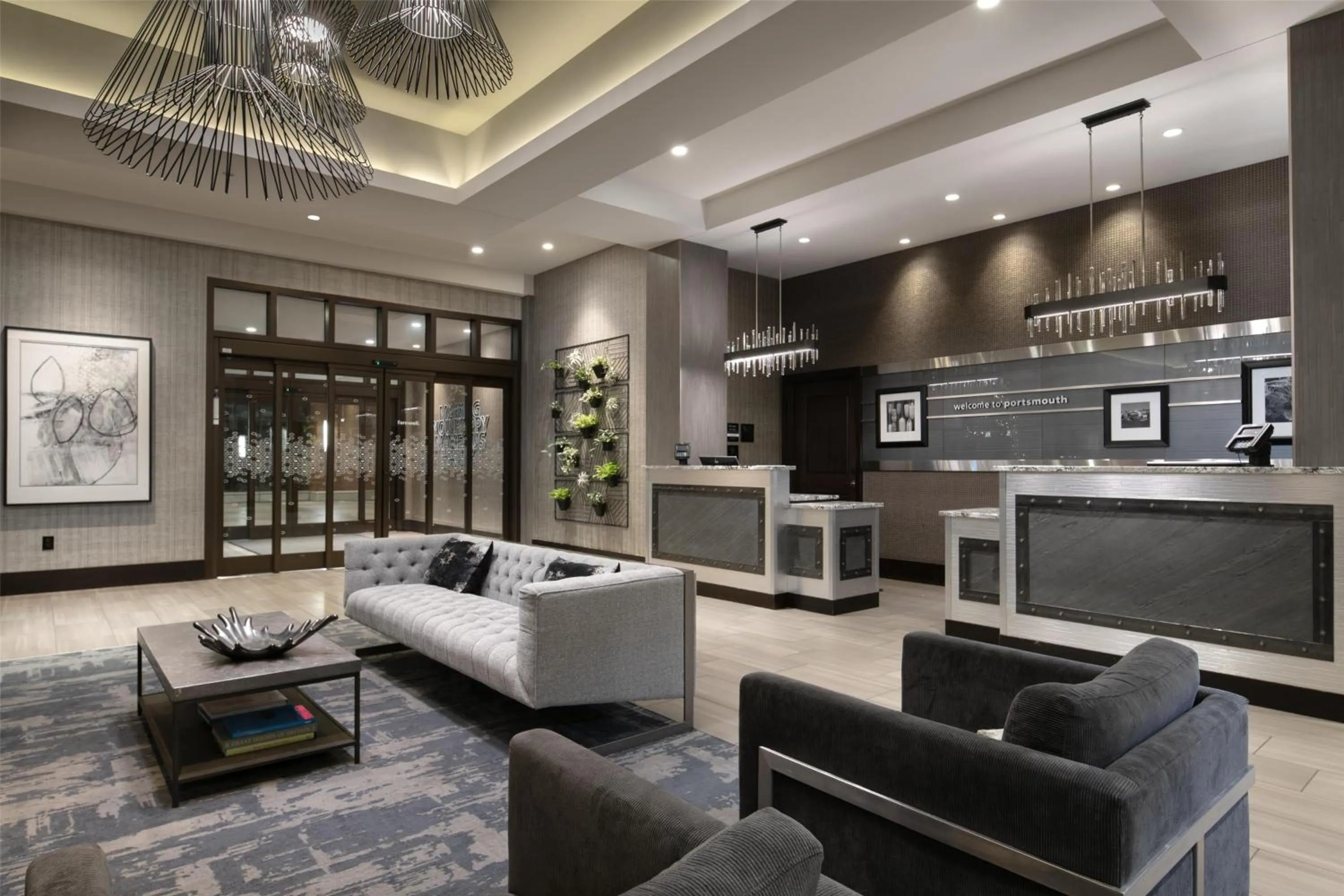 Lobby or reception in Hampton Inn & Suites Portsmouth Downtown
