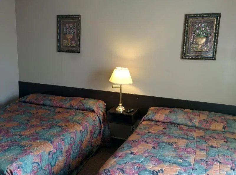 Bed in Bonnyville Hotel