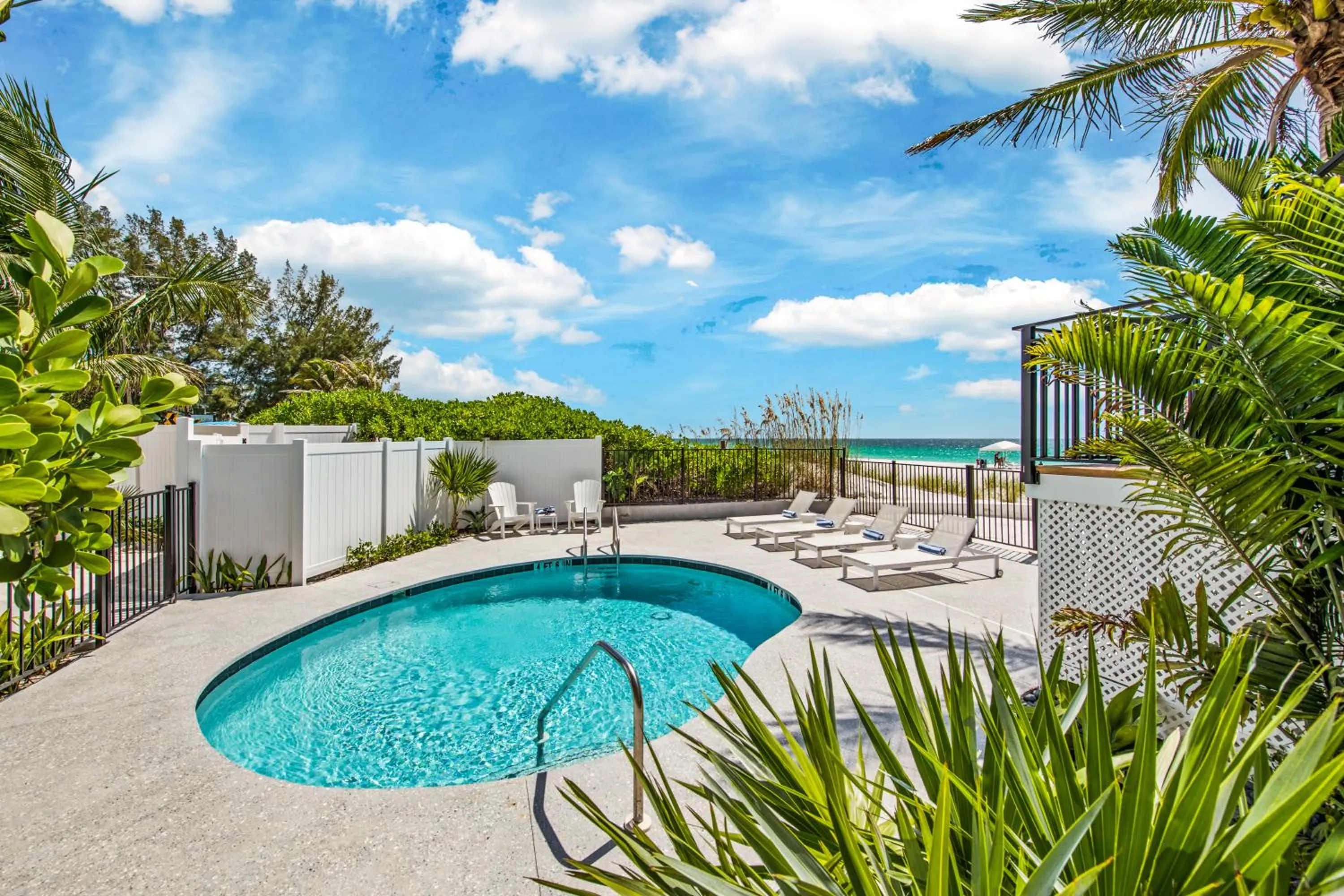 Pool view in Seabreeze at Anna Maria Island Inn