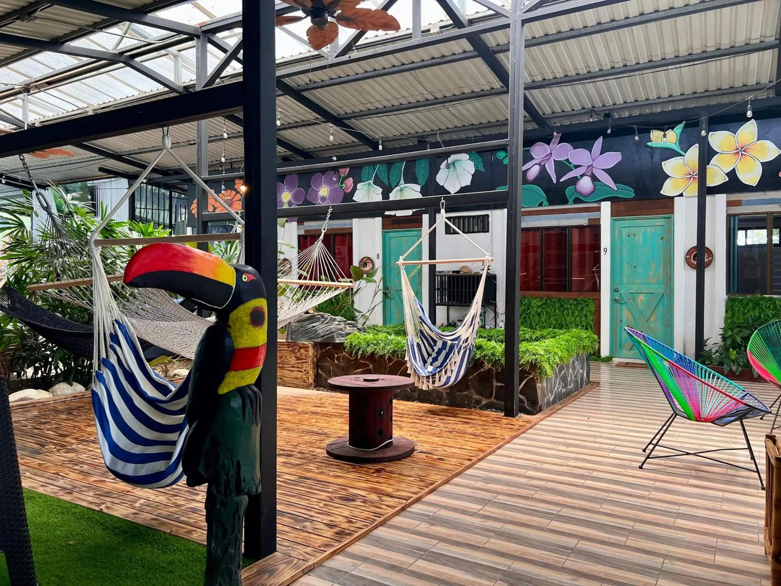 Seating area in Tucan Hotel