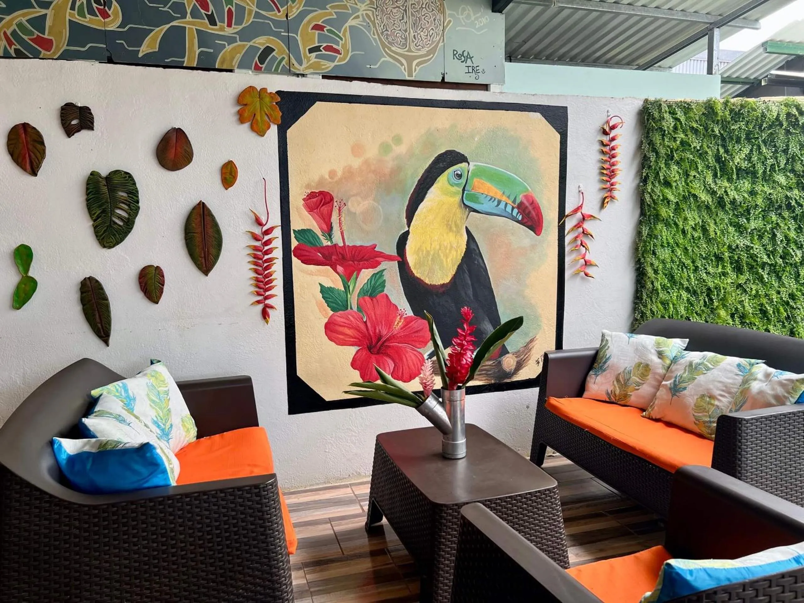 Seating area in Tucan Hotel