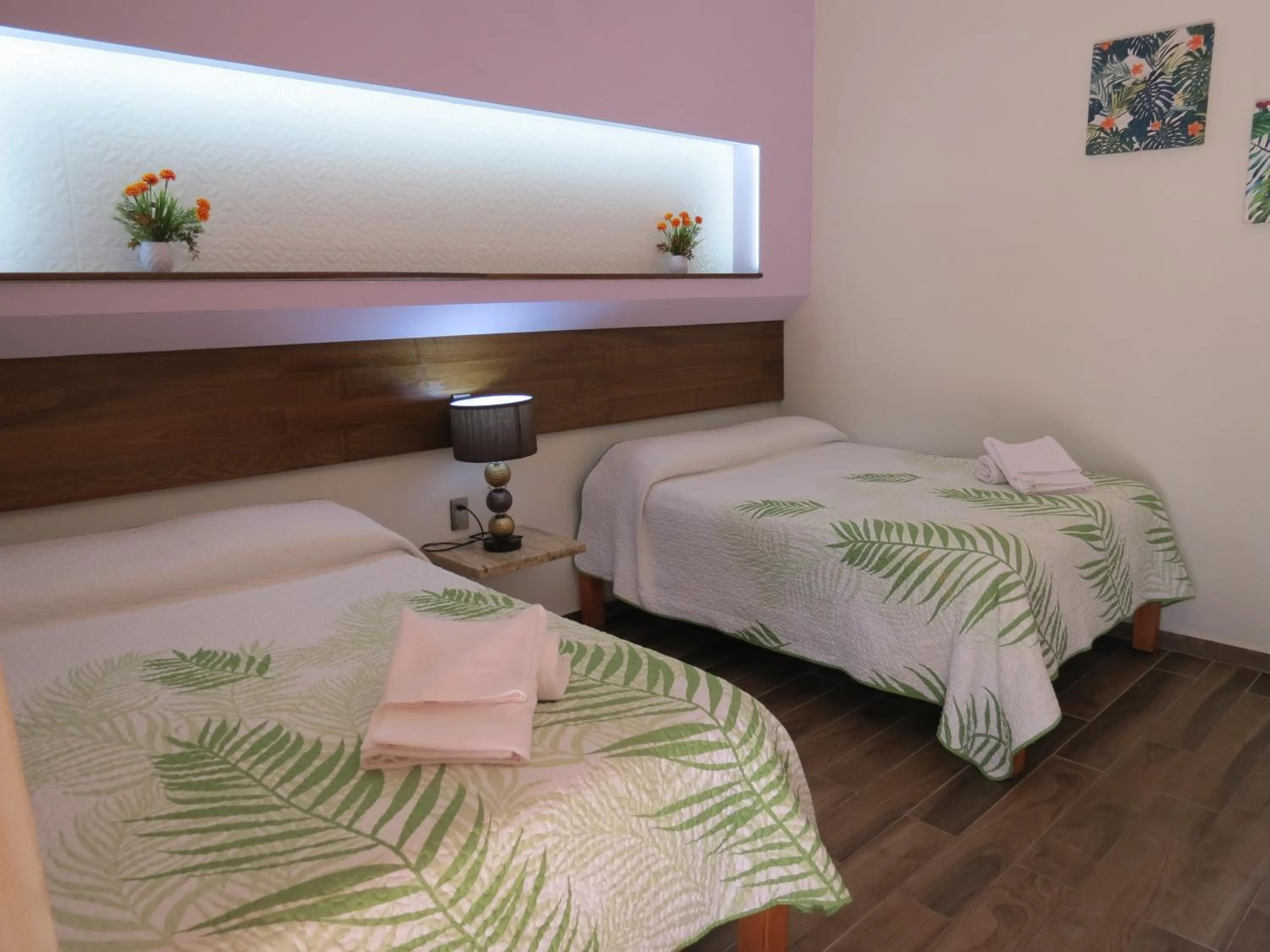 Bed in Hotel Posada Comala