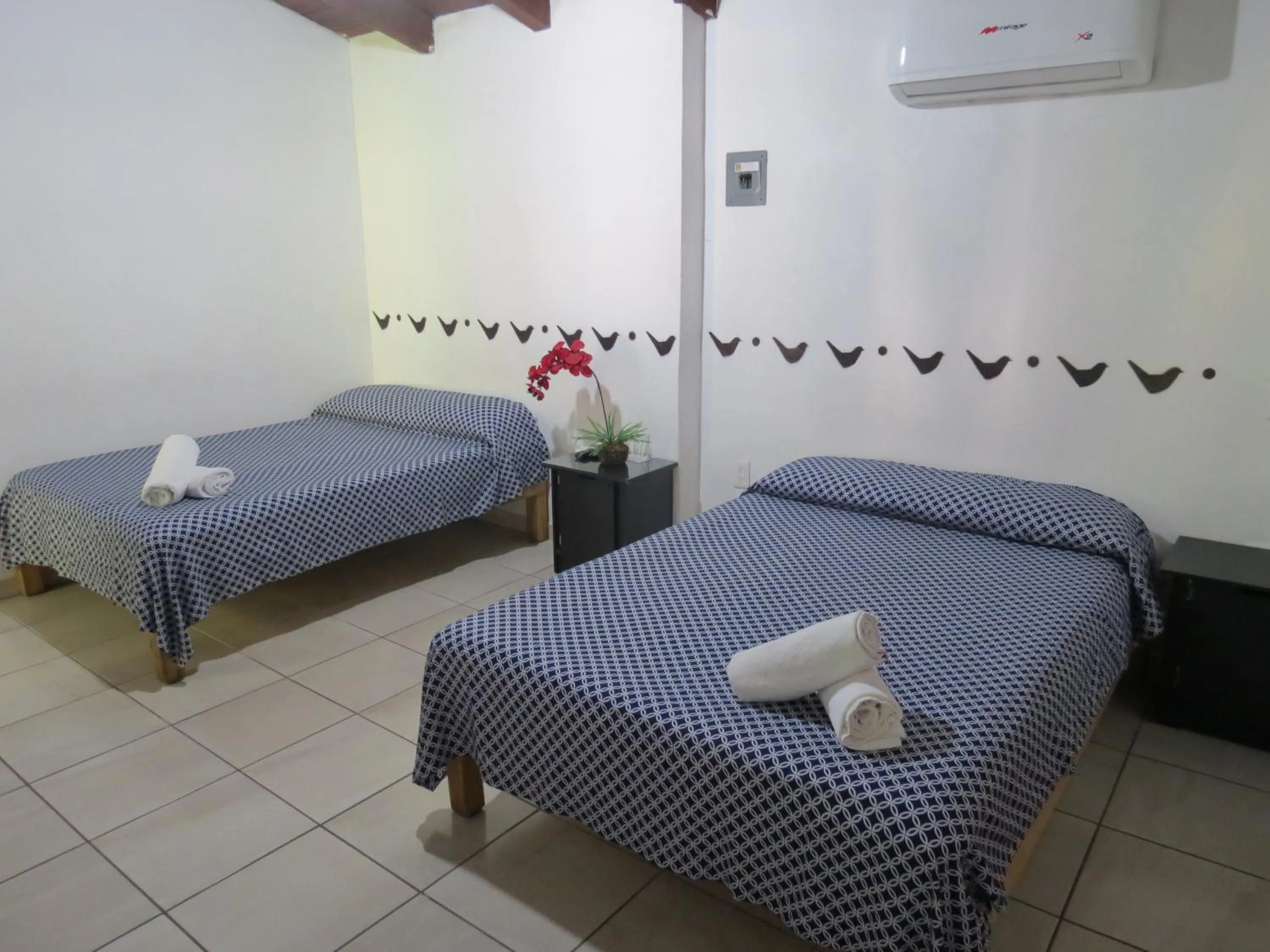 Bed in Hotel Posada Comala