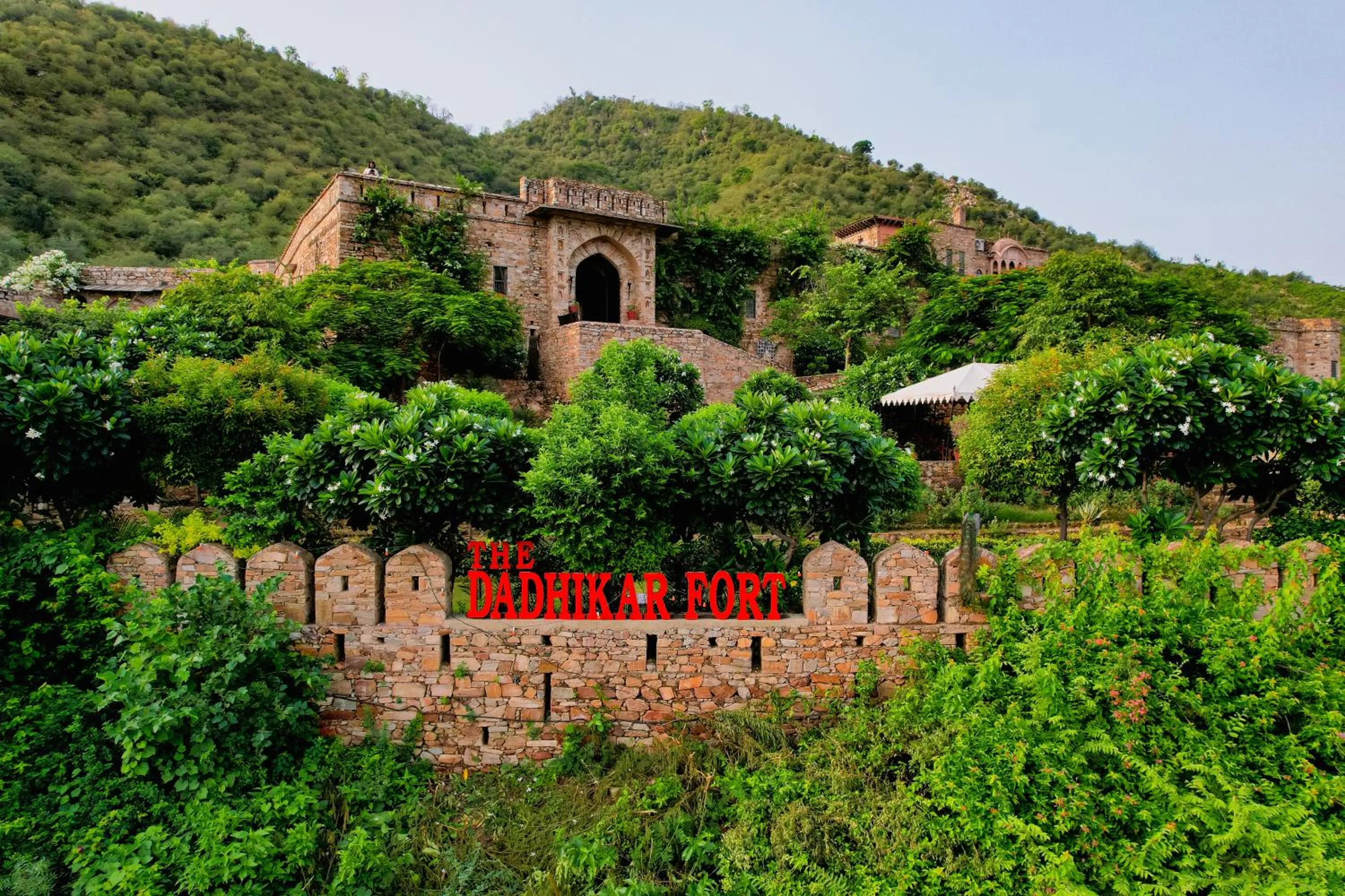 Facade/entrance in Fort Dadhikar, Alwar
