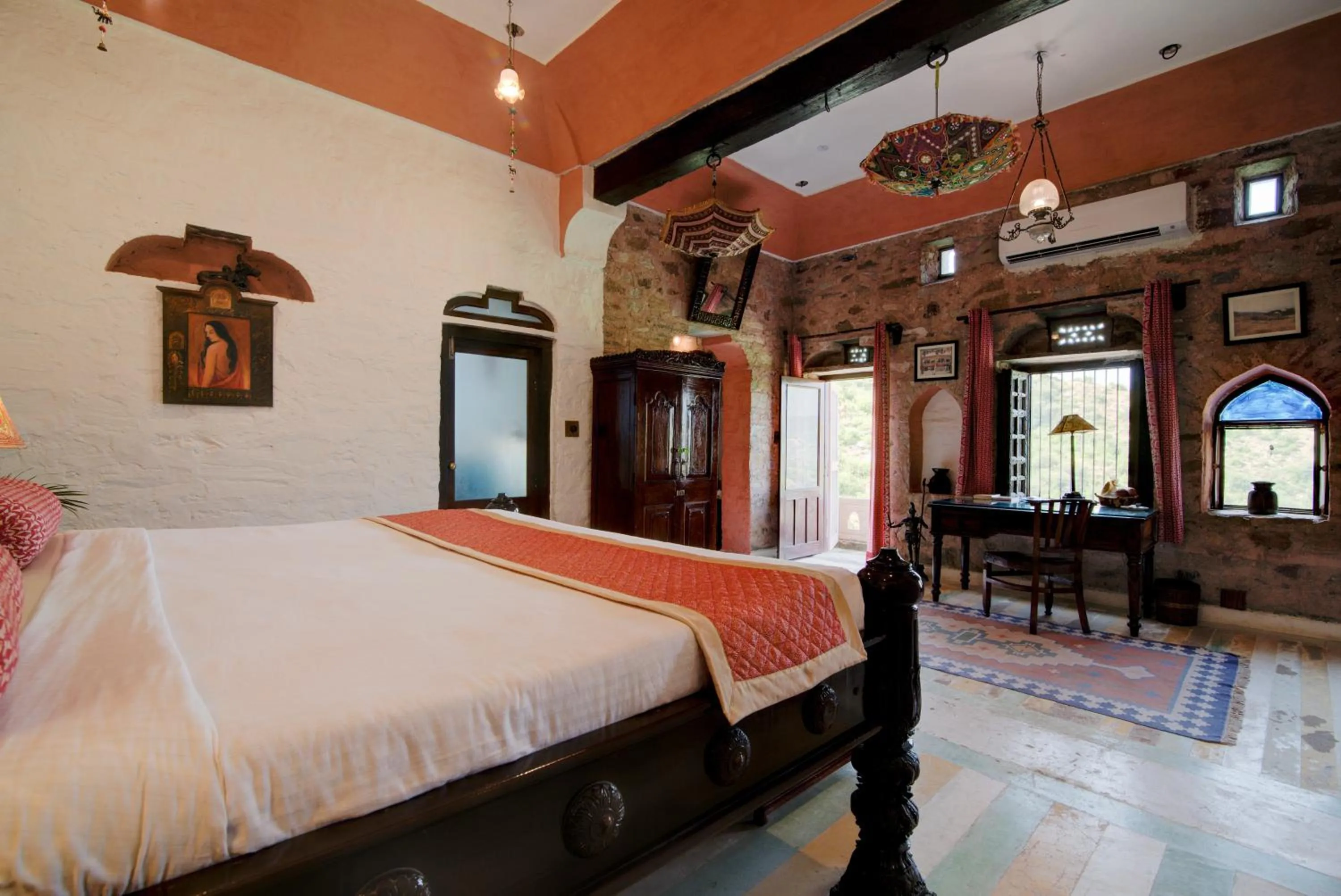 Photo of the whole room, Bed in Fort Dadhikar, Alwar