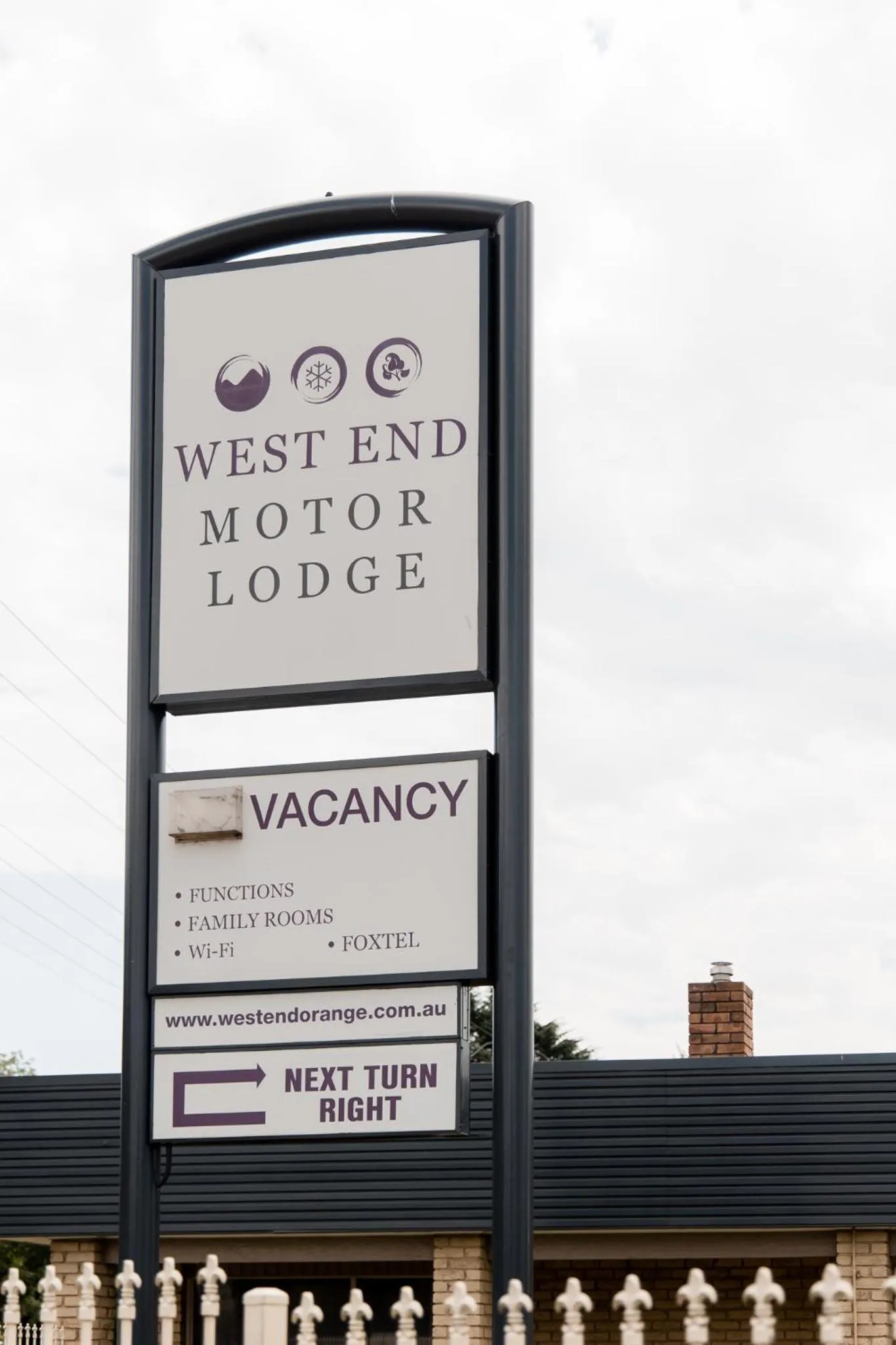 Property logo or sign in West End Motor Lodge