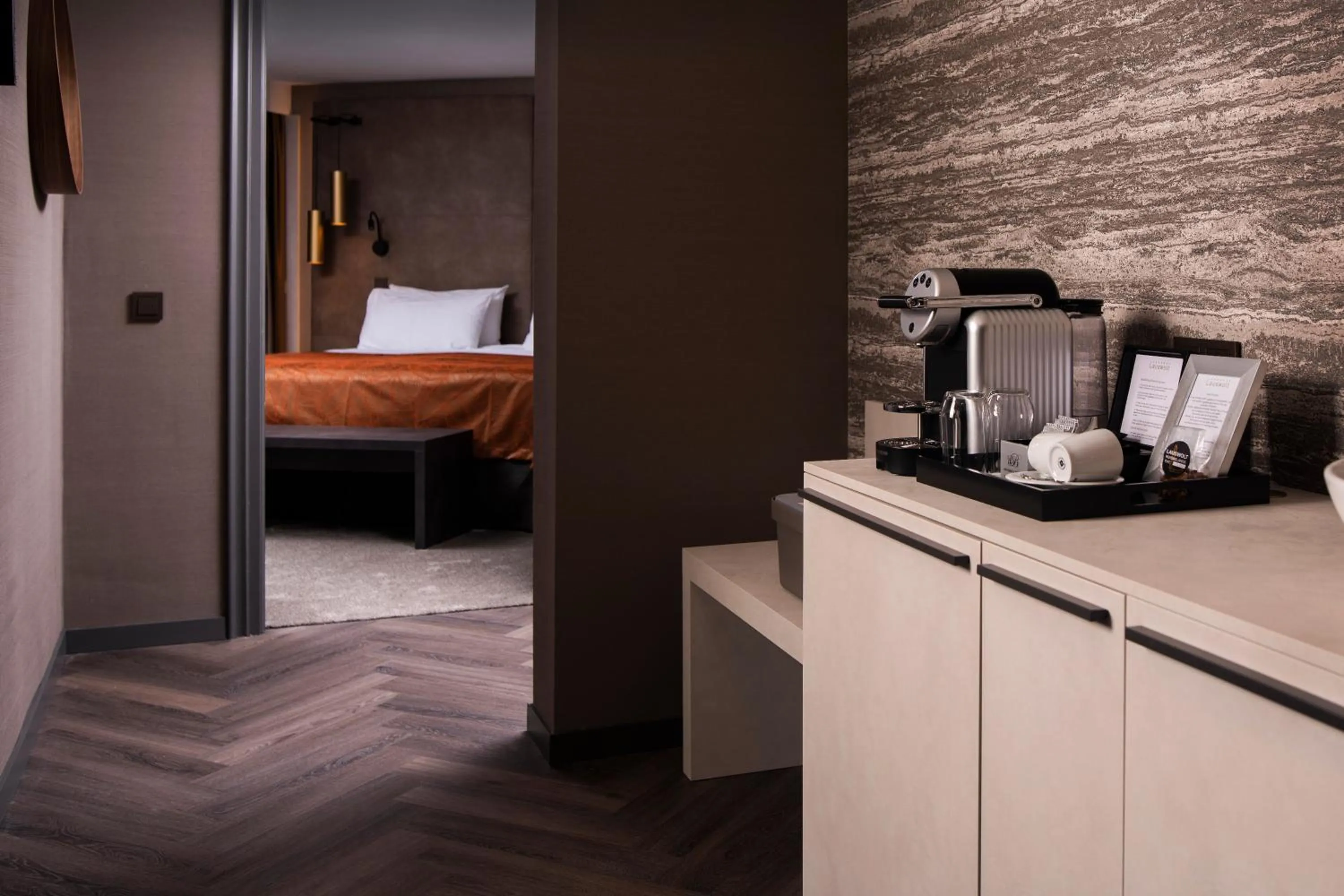 Coffee/tea facilities, Bed in Landgoed Lauswolt