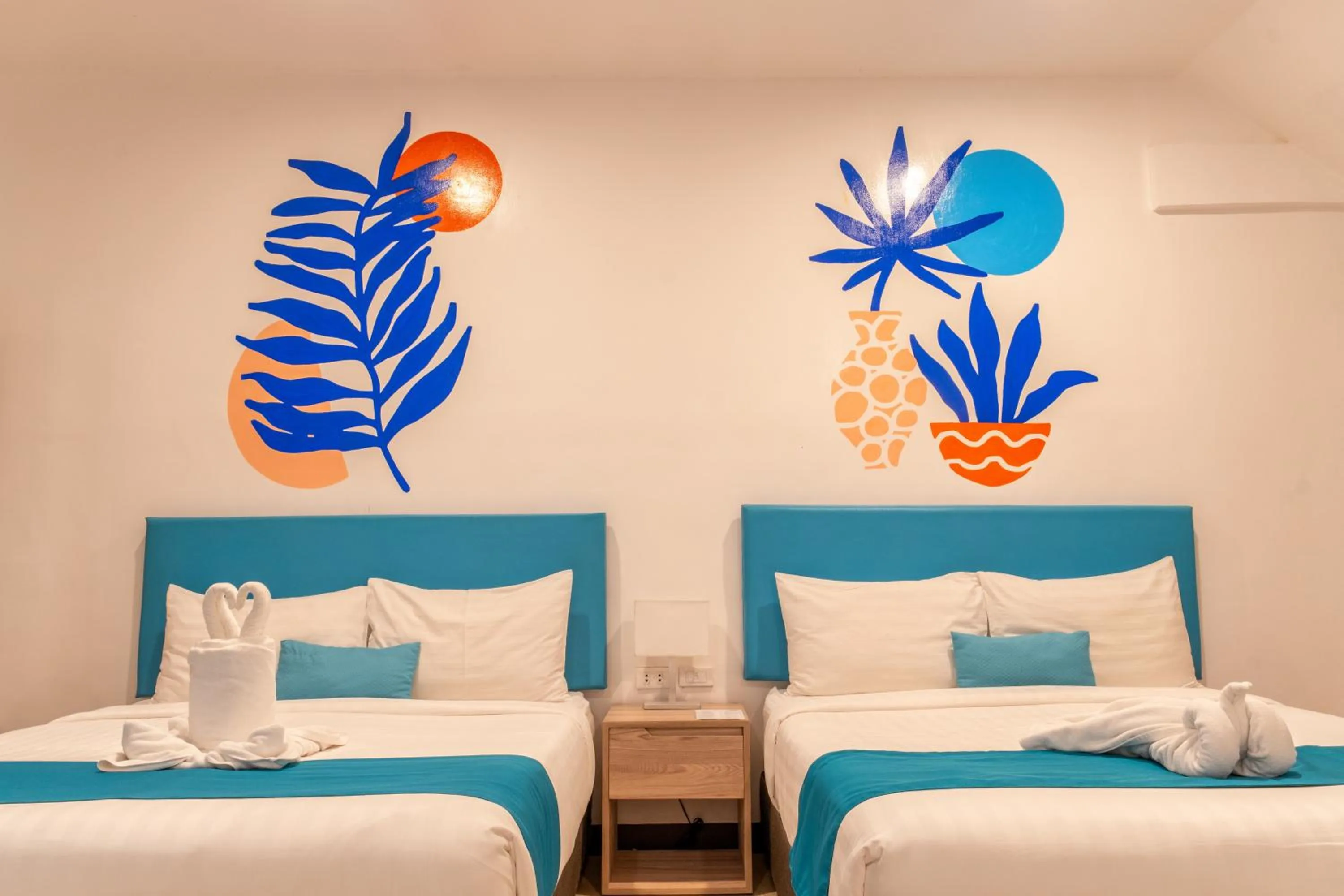 Bed in Boracay Sea View Hotel