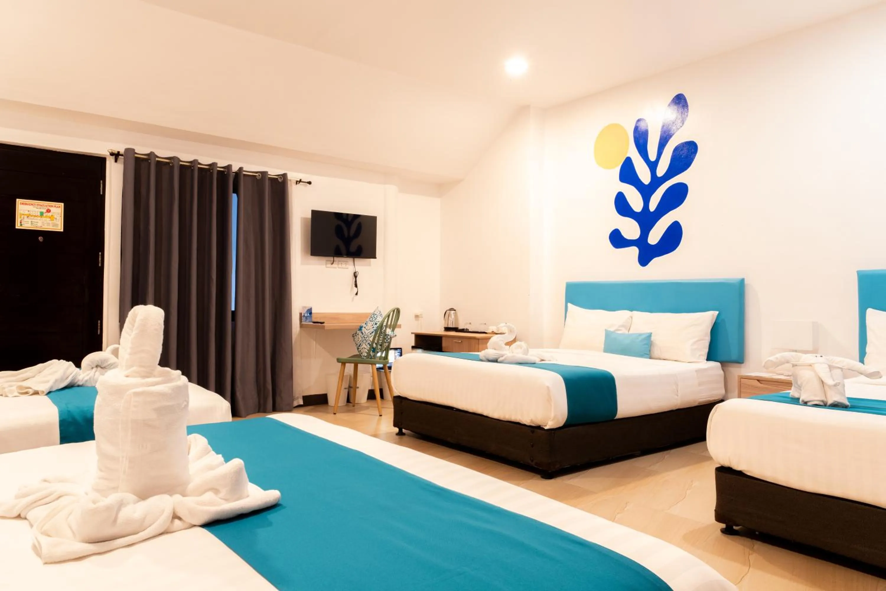 Bed in Boracay Sea View Hotel