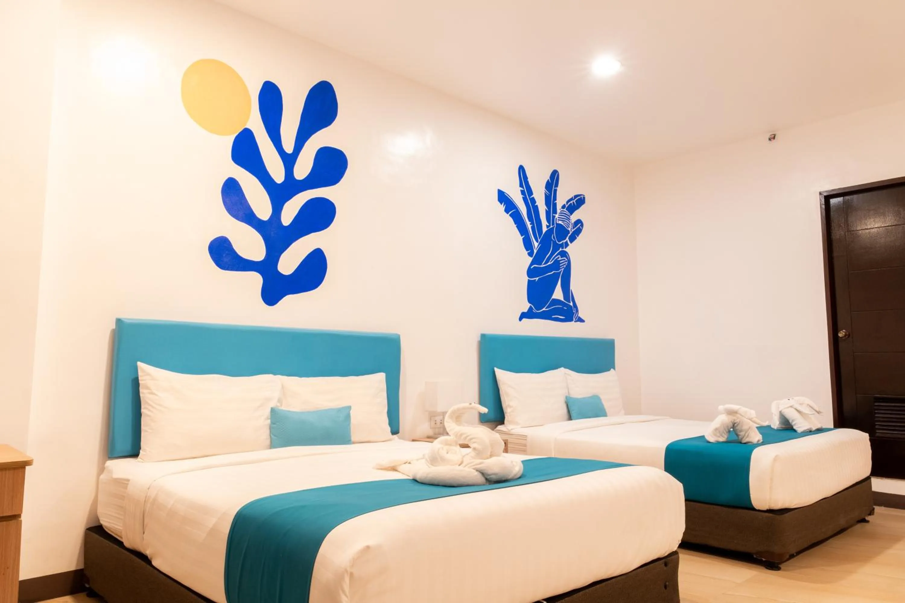 Bed in Boracay Sea View Hotel