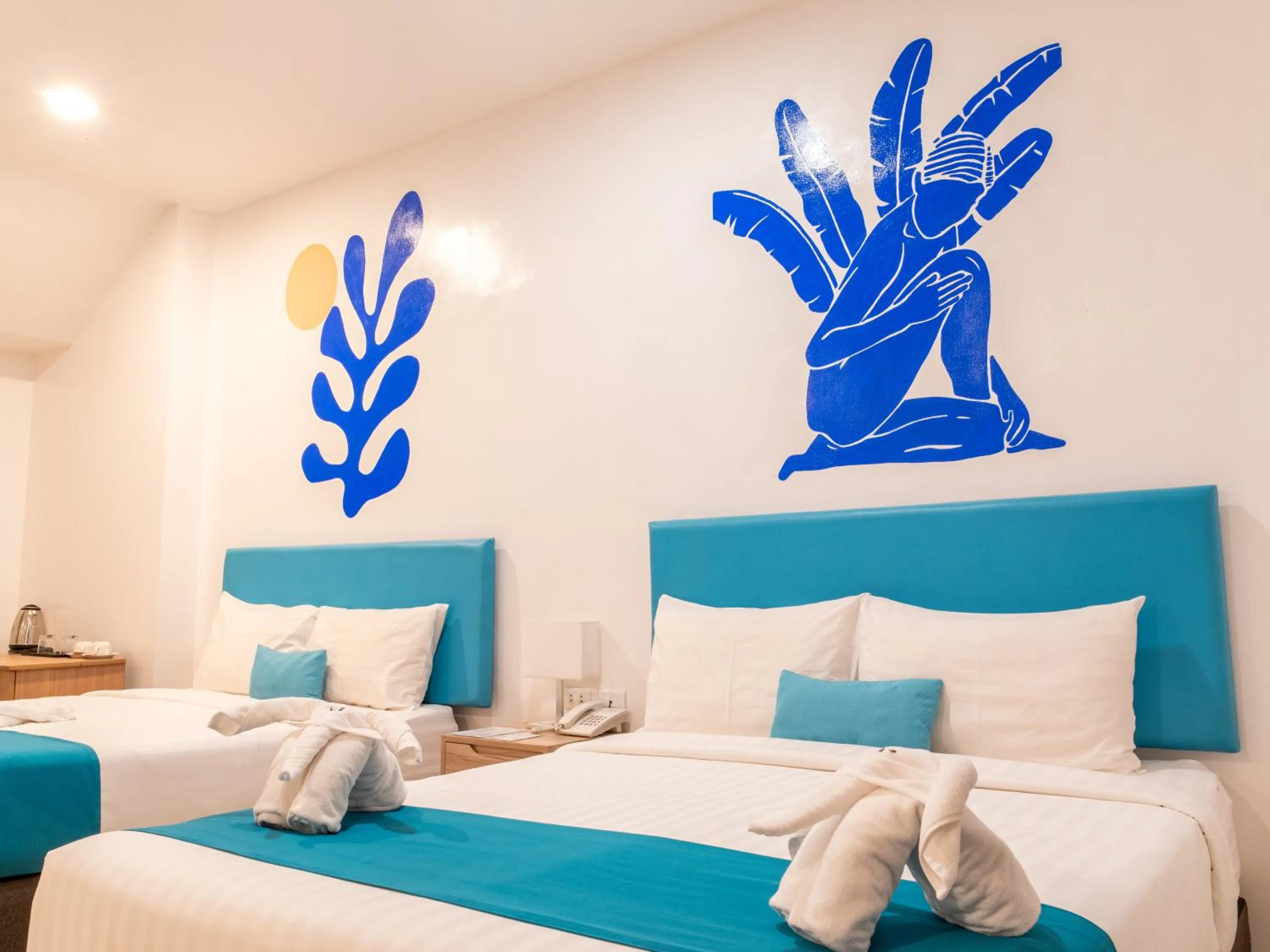 Bed in Boracay Sea View Hotel