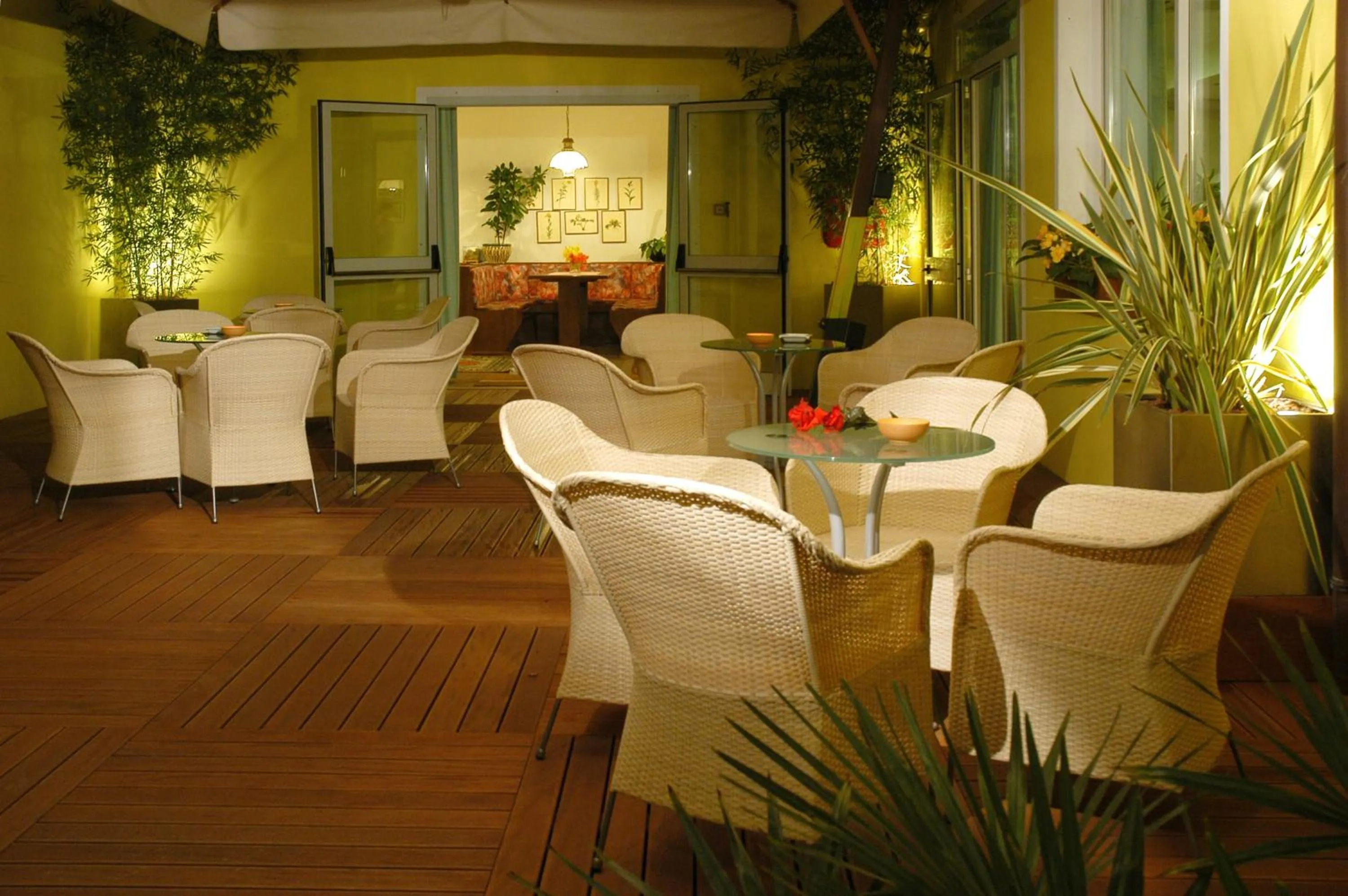 Patio in Hotel Miramare