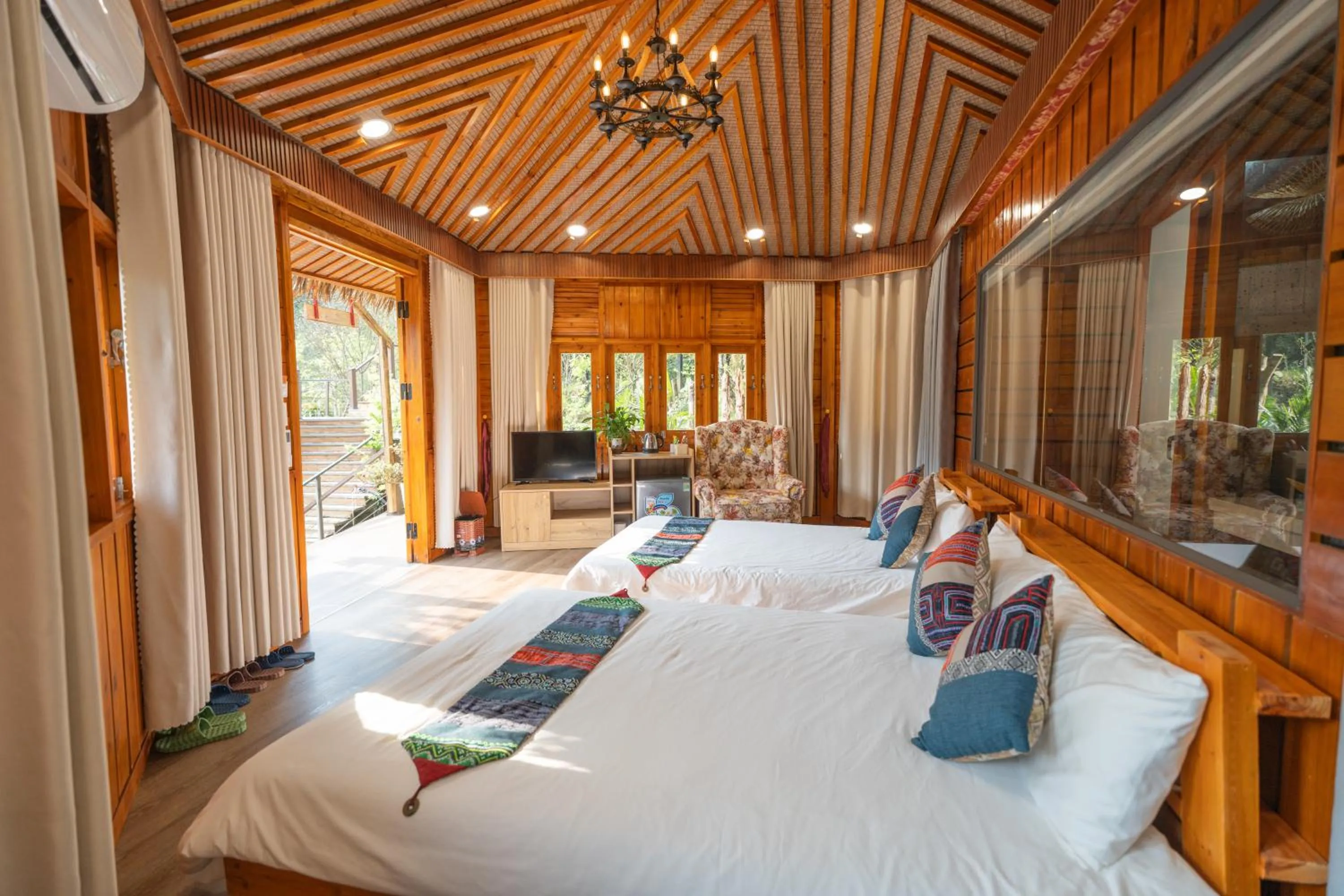 Bed in Sinai Bungalow & Hotel SaPa