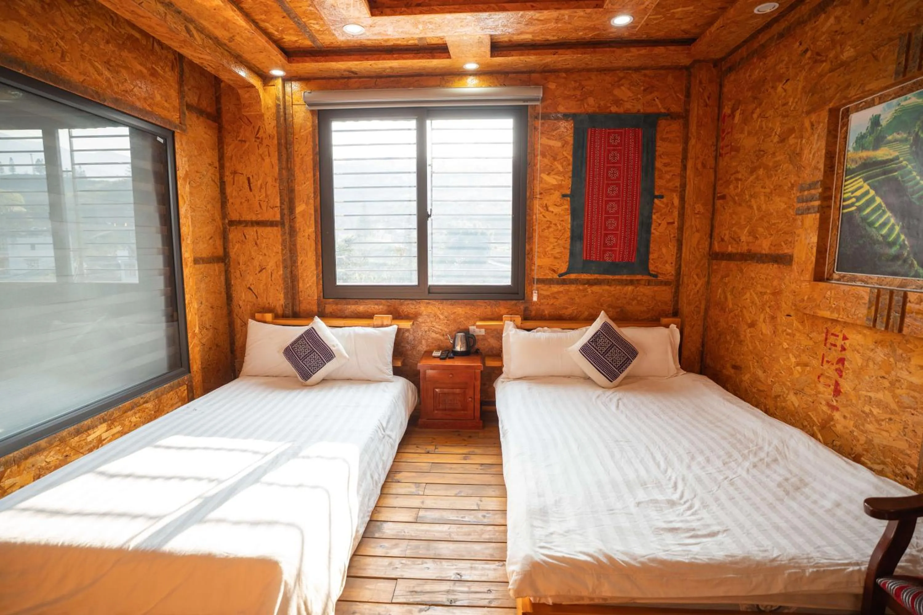 Bed in Sinai Bungalow & Hotel SaPa