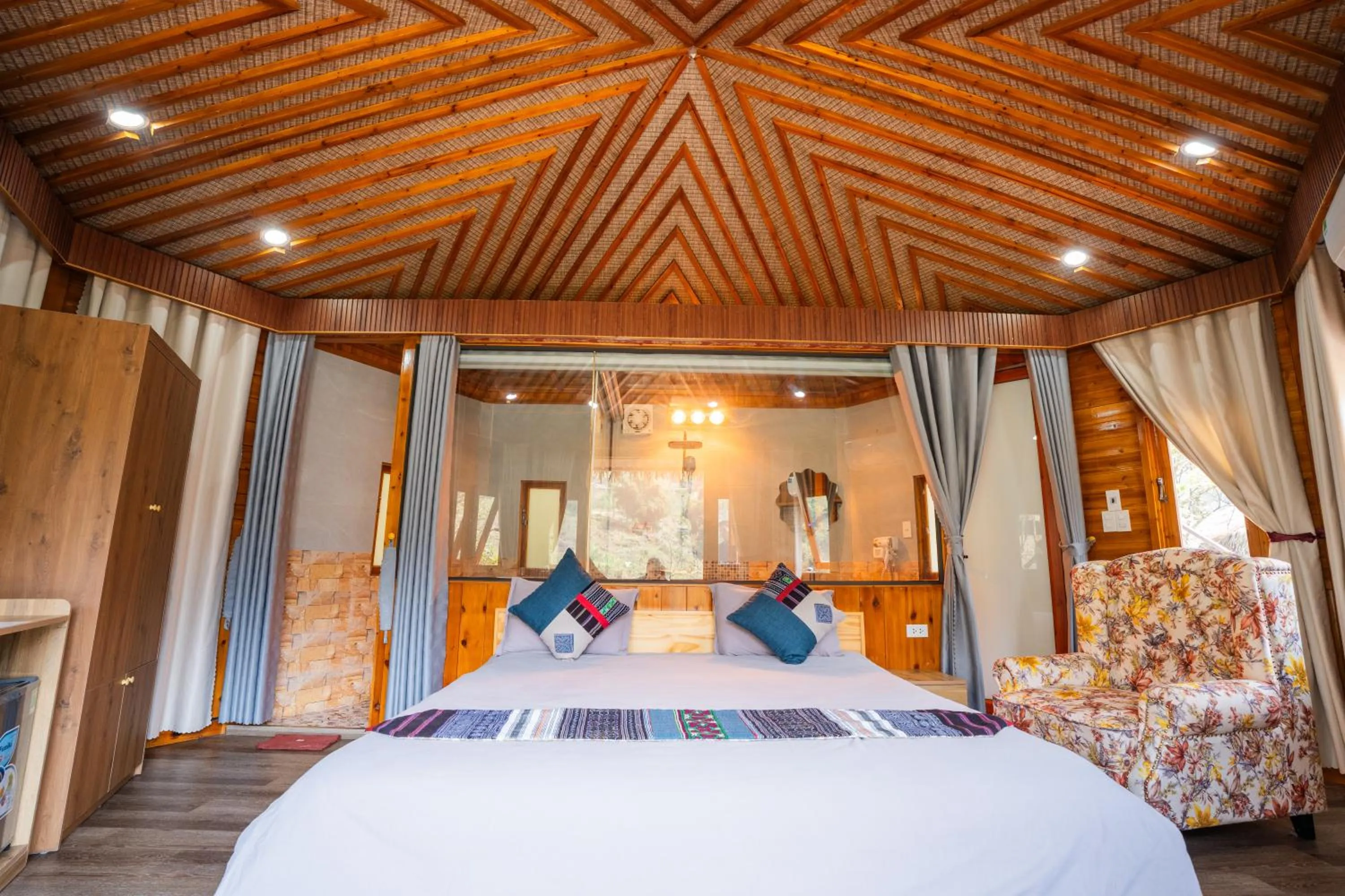 Bed in Sinai Bungalow & Hotel SaPa