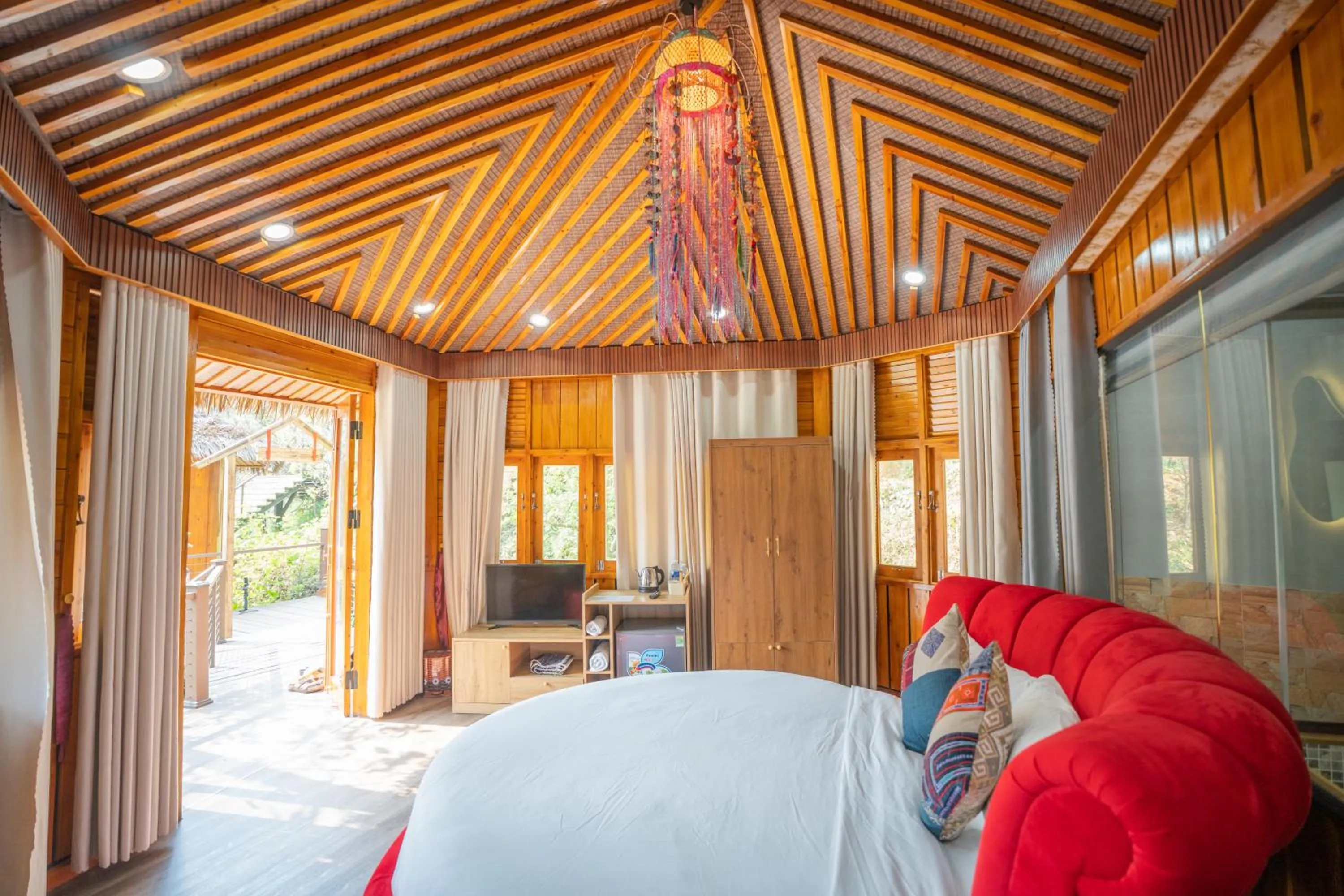 Bed in Sinai Bungalow & Hotel SaPa