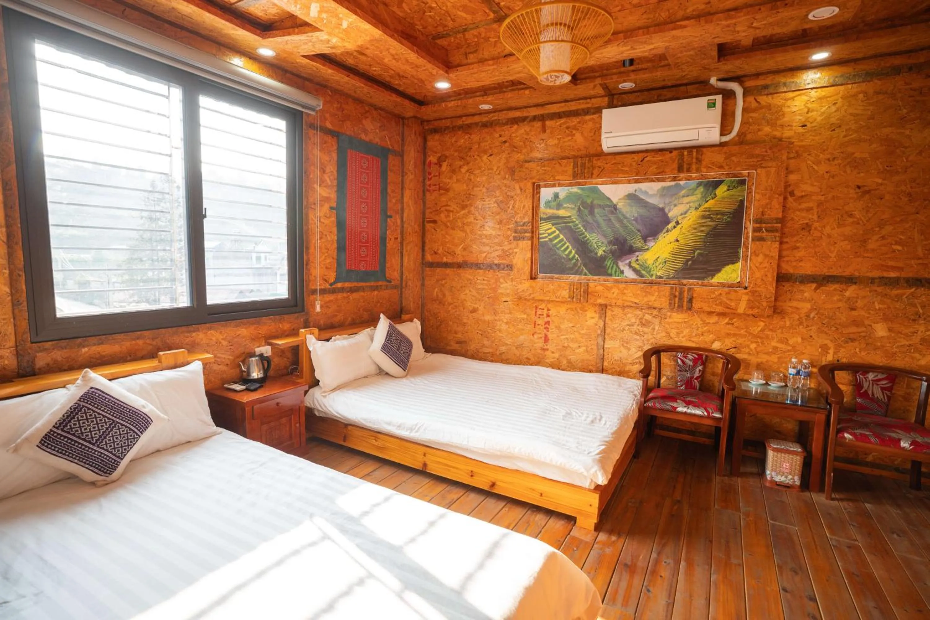 Bed in Sinai Bungalow & Hotel SaPa