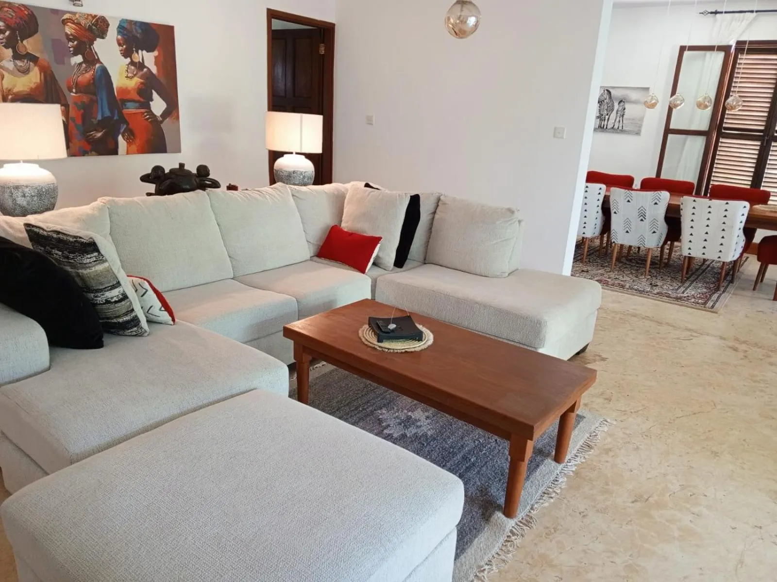 Living room in Sonrisa Villas