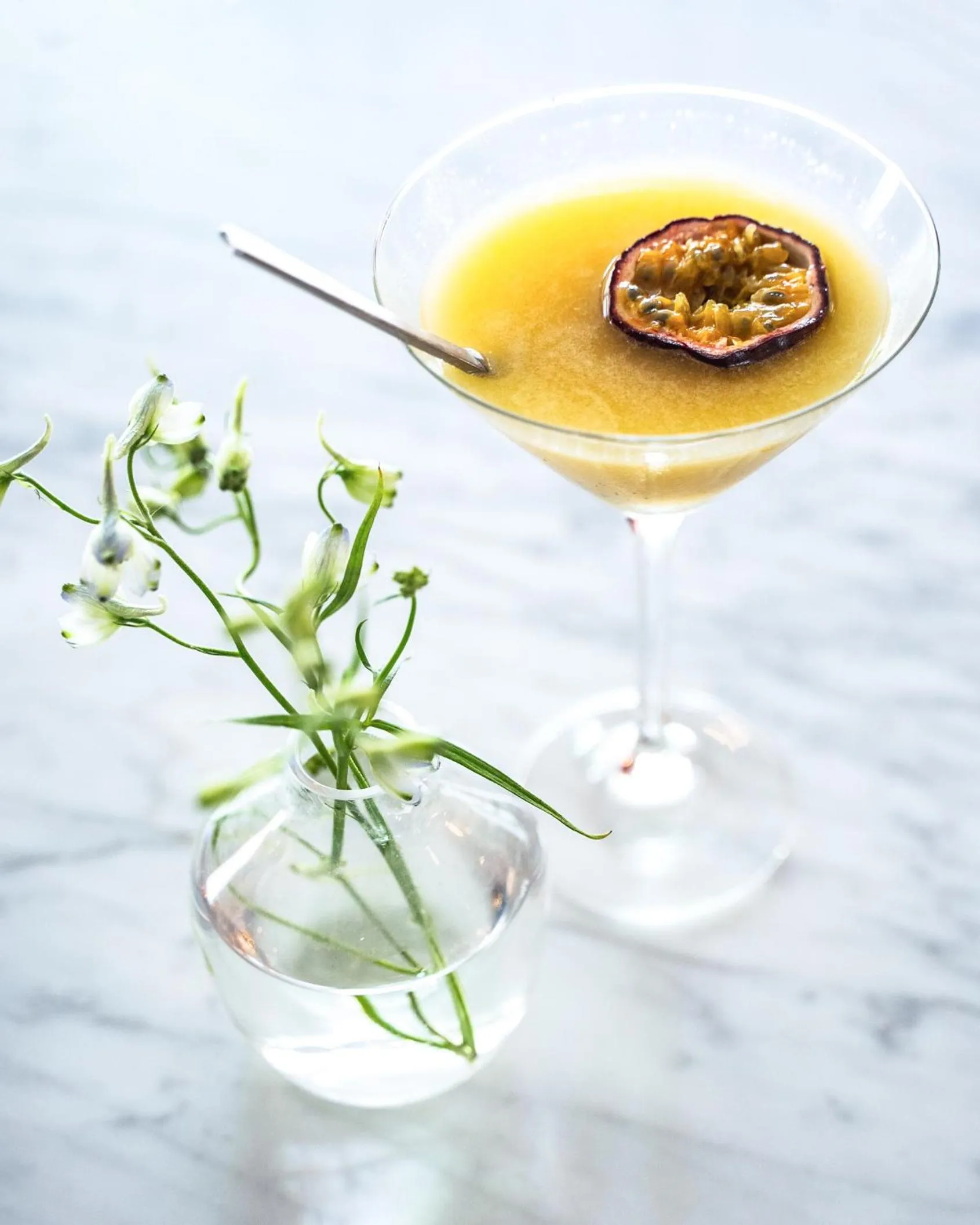 Lounge or bar in blooming