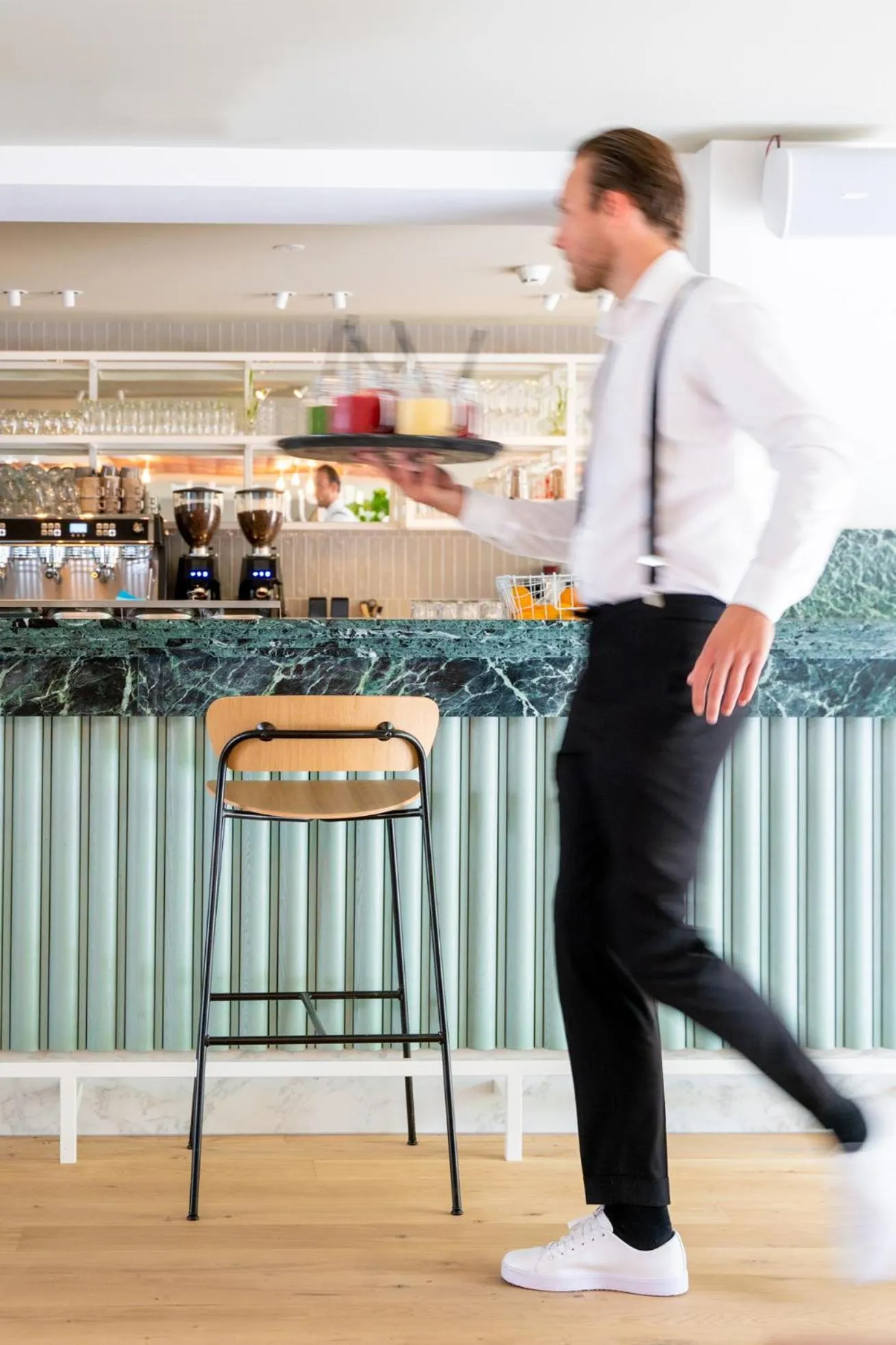 Lounge or bar in blooming