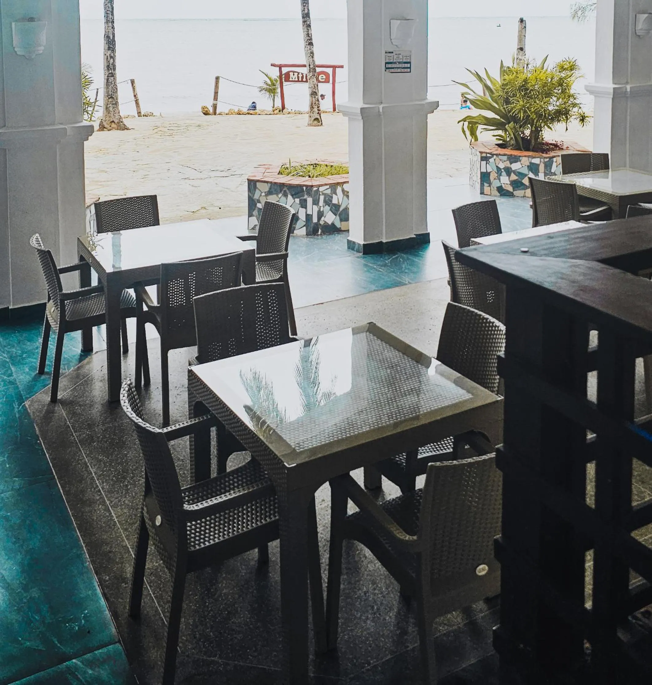 Communal lounge/ TV room in Milele Beach Hotel