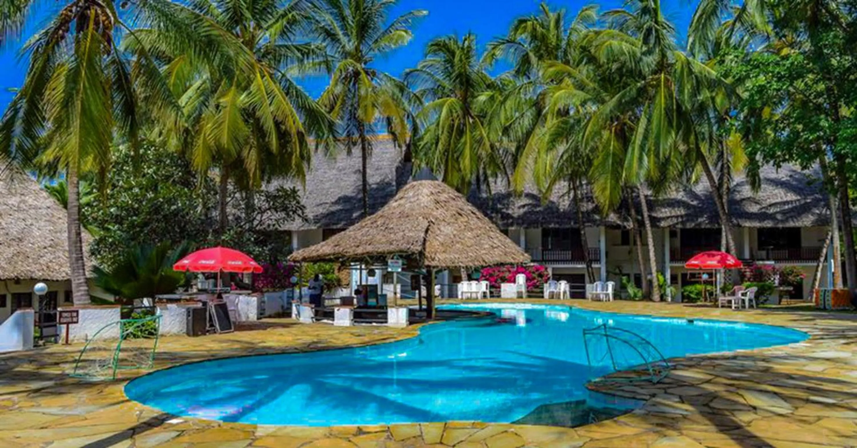 Swimming pool in Milele Beach Hotel