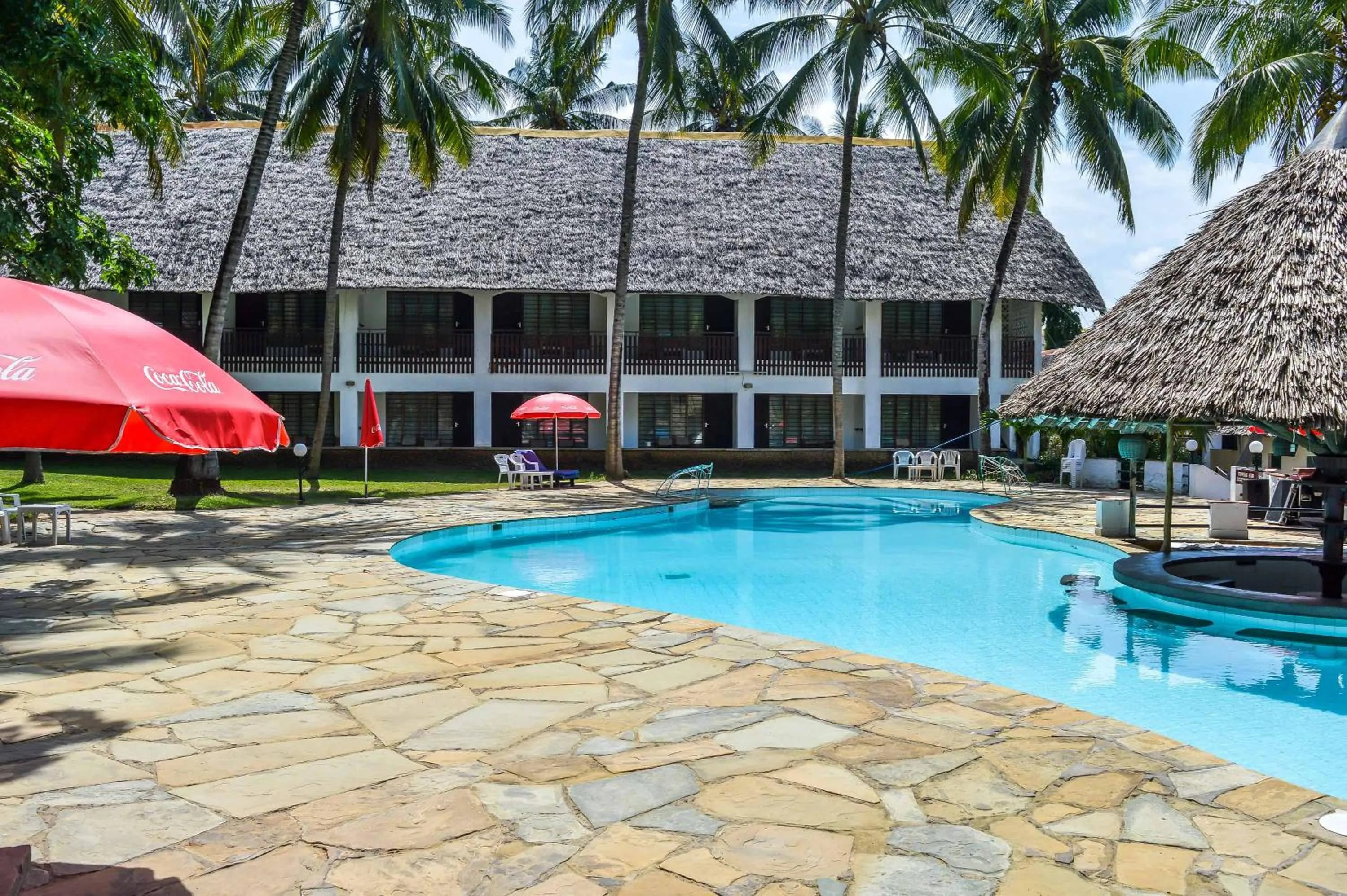 Swimming pool in Milele Beach Hotel