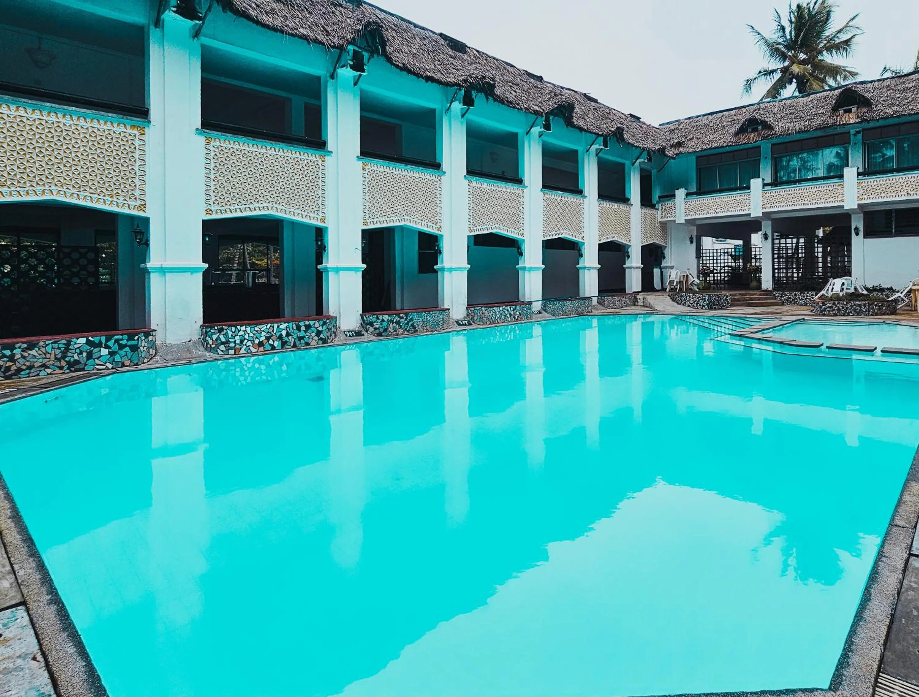 Swimming pool in Milele Beach Hotel