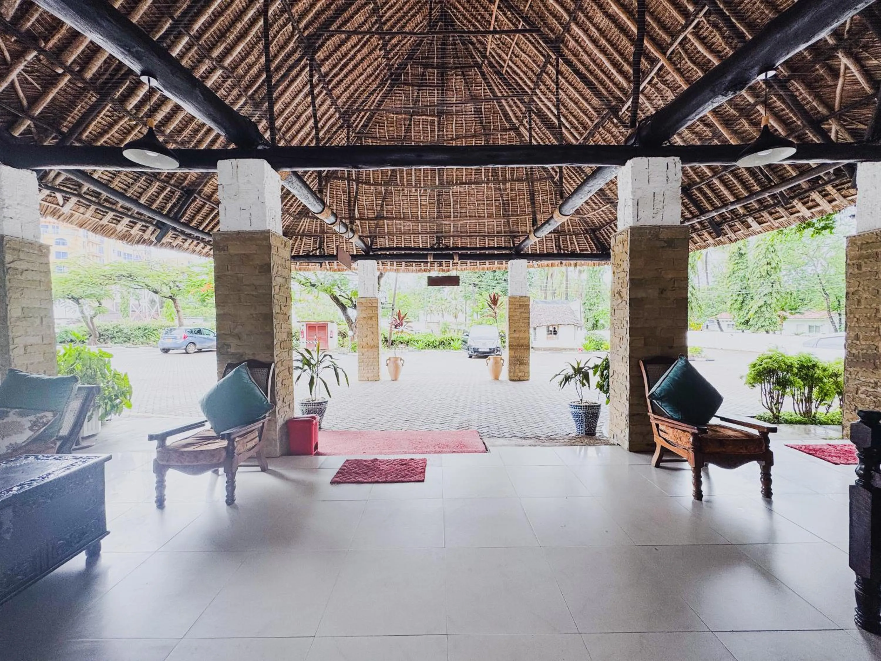 Facade/entrance in Milele Beach Hotel