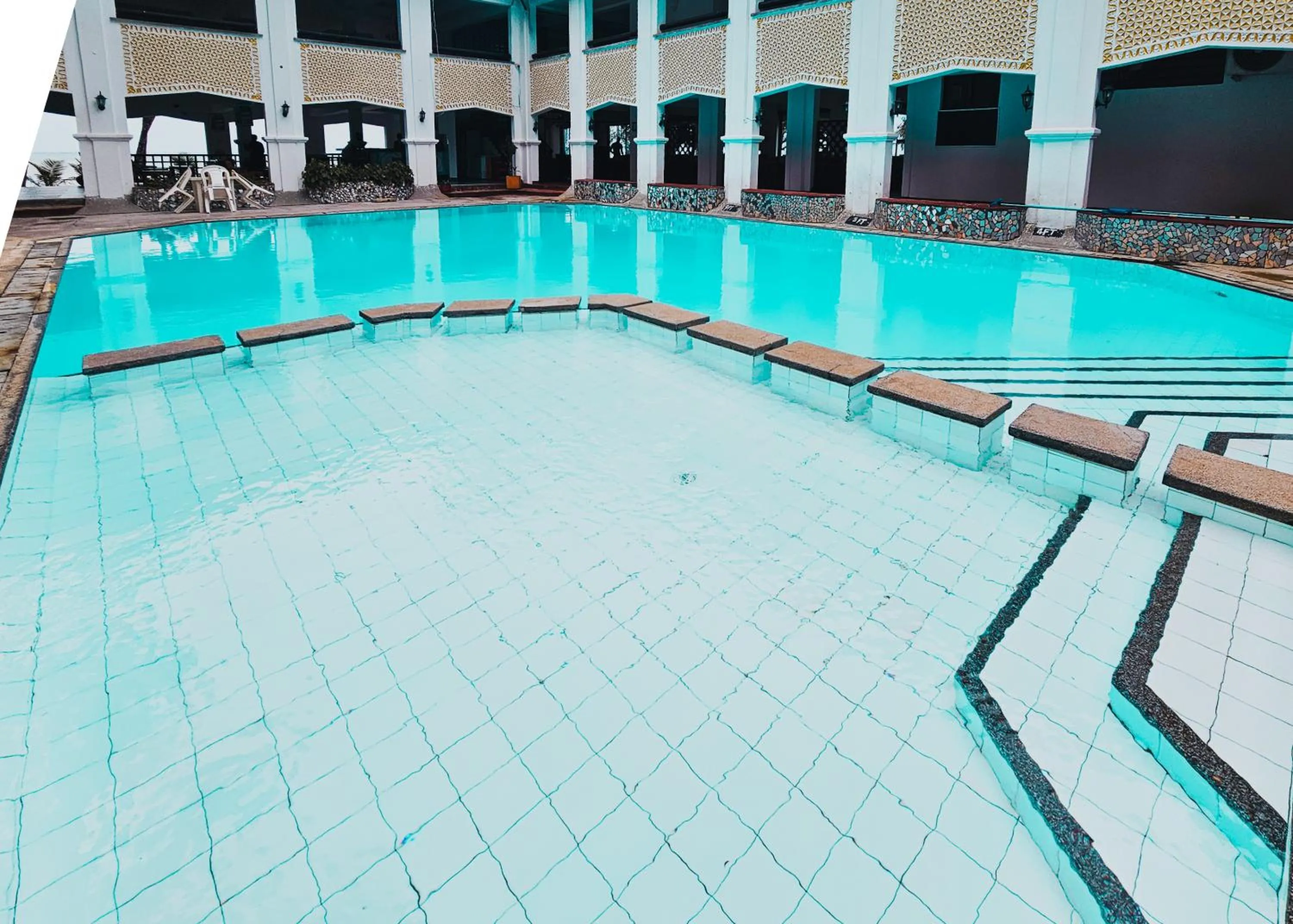 Swimming pool in Milele Beach Hotel