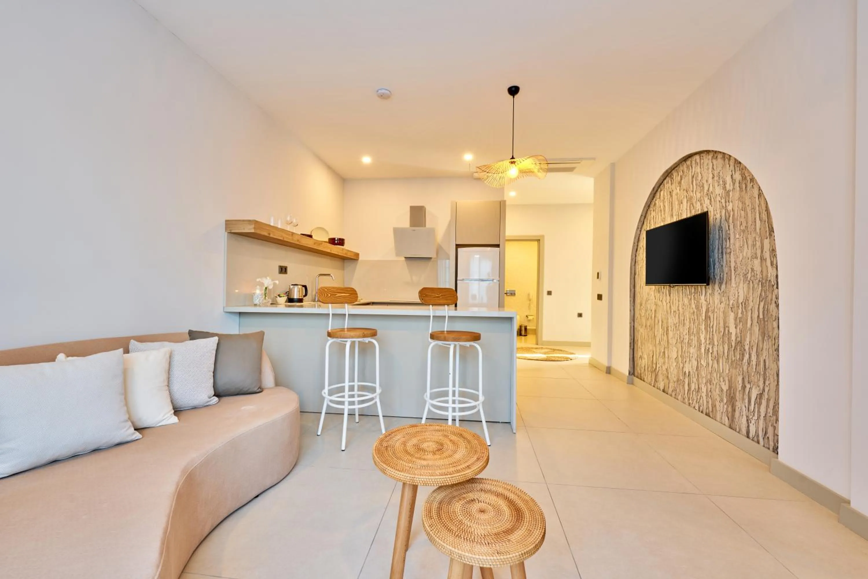 Kitchen or kitchenette in Lilium Boutique Hotel