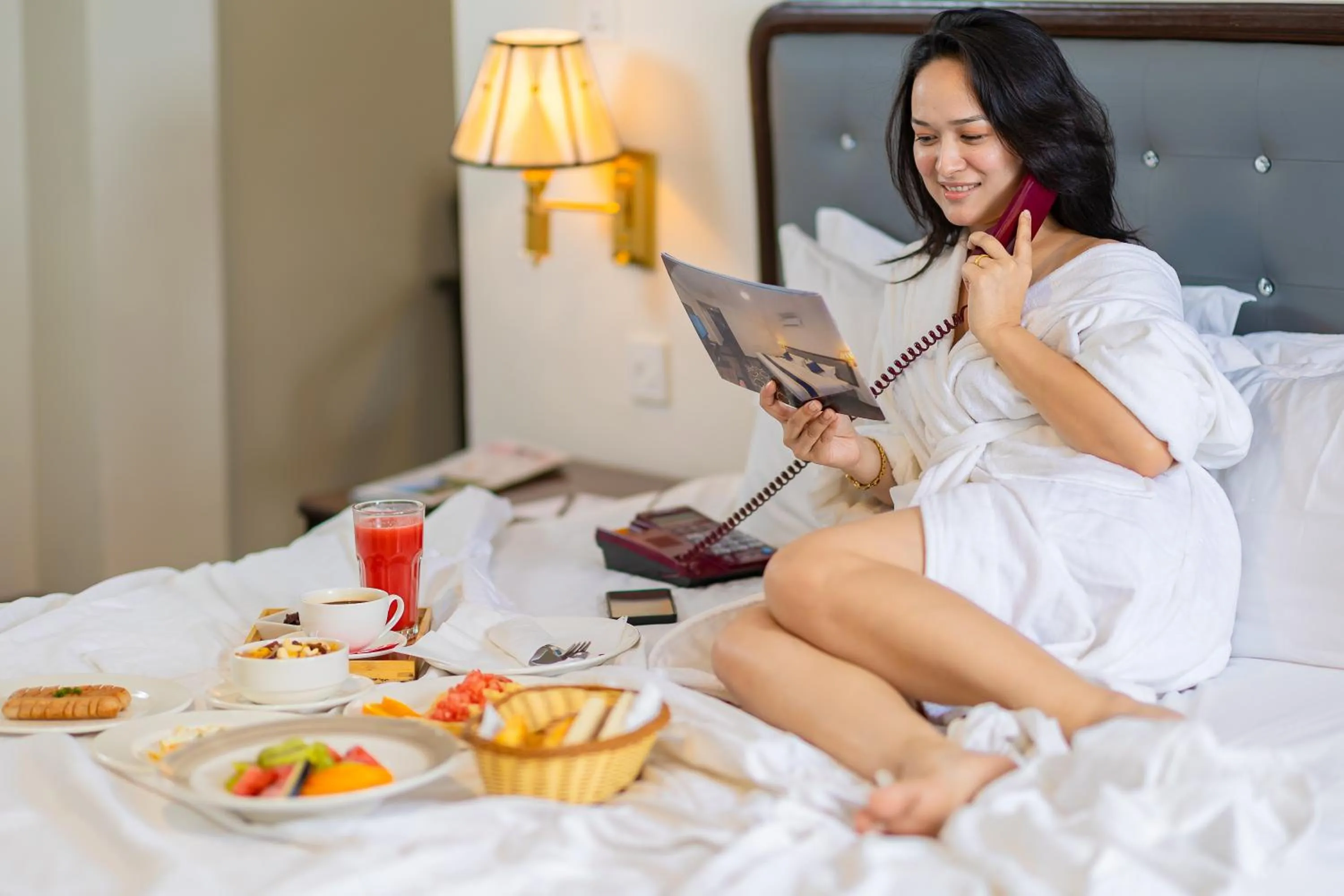 Bed in Kathmandu Business Hotel