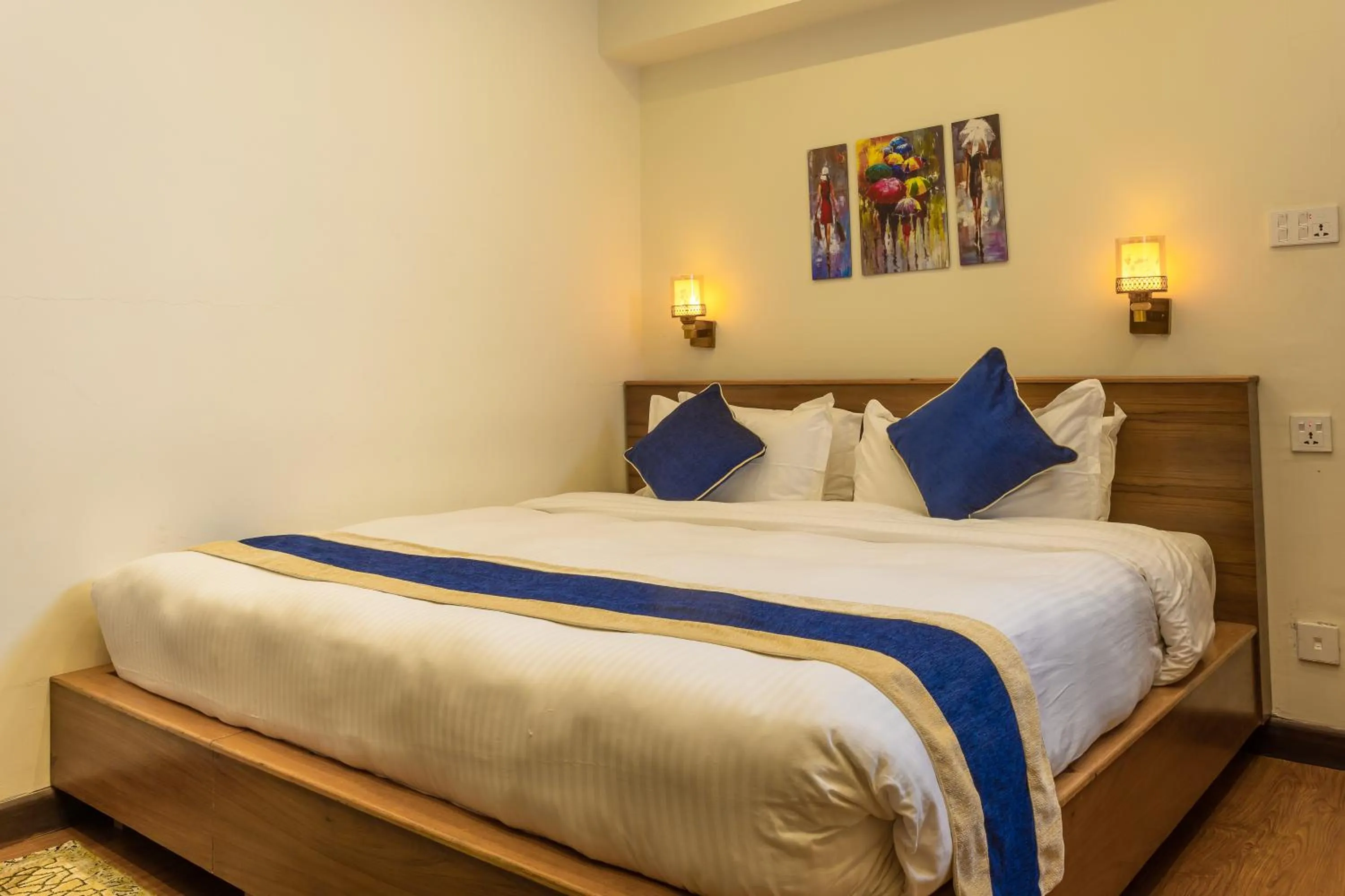 Photo of the whole room, Bed in Kathmandu Business Hotel