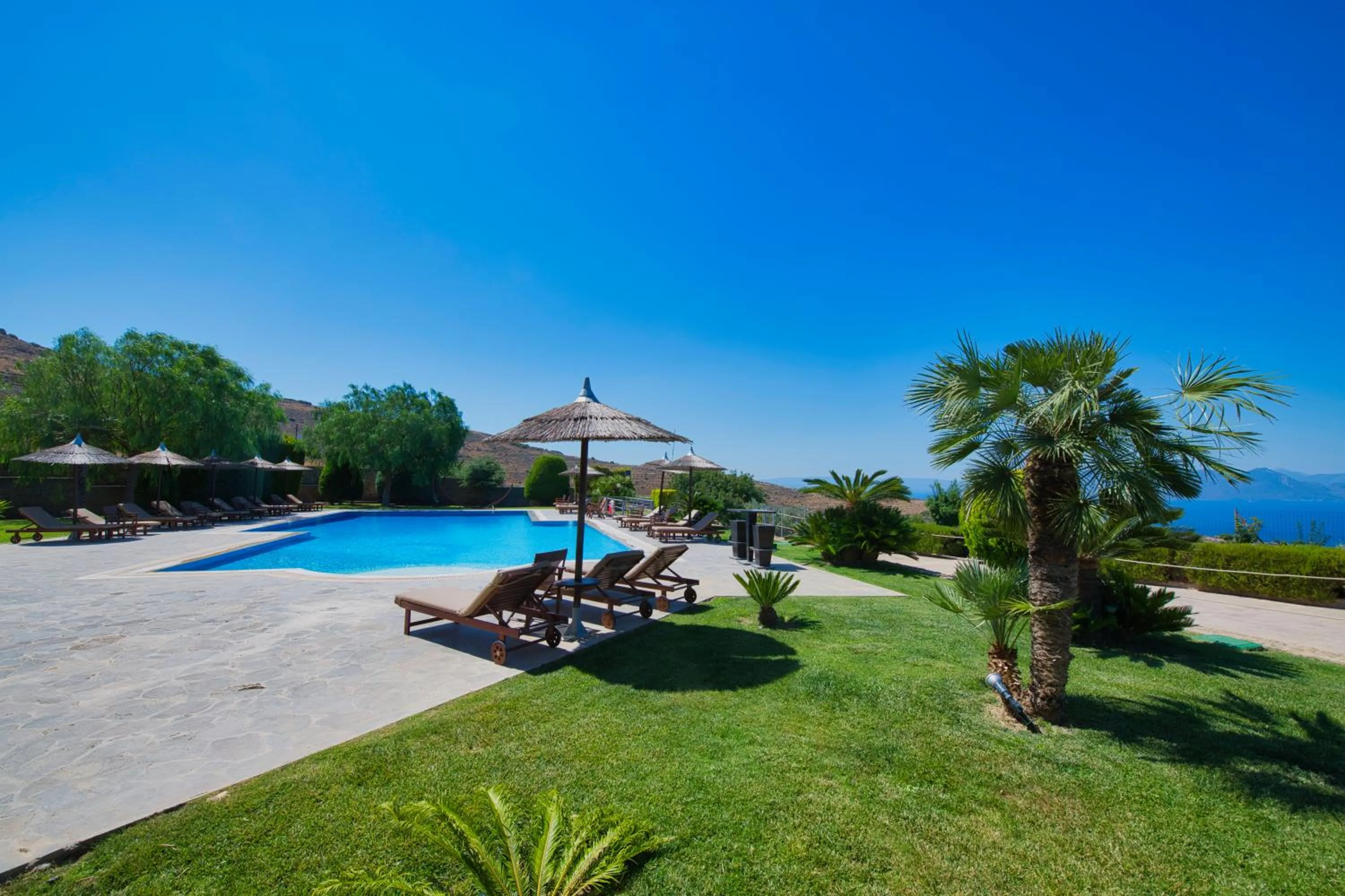 Pool view in Marini Luxury Apartments and Suites