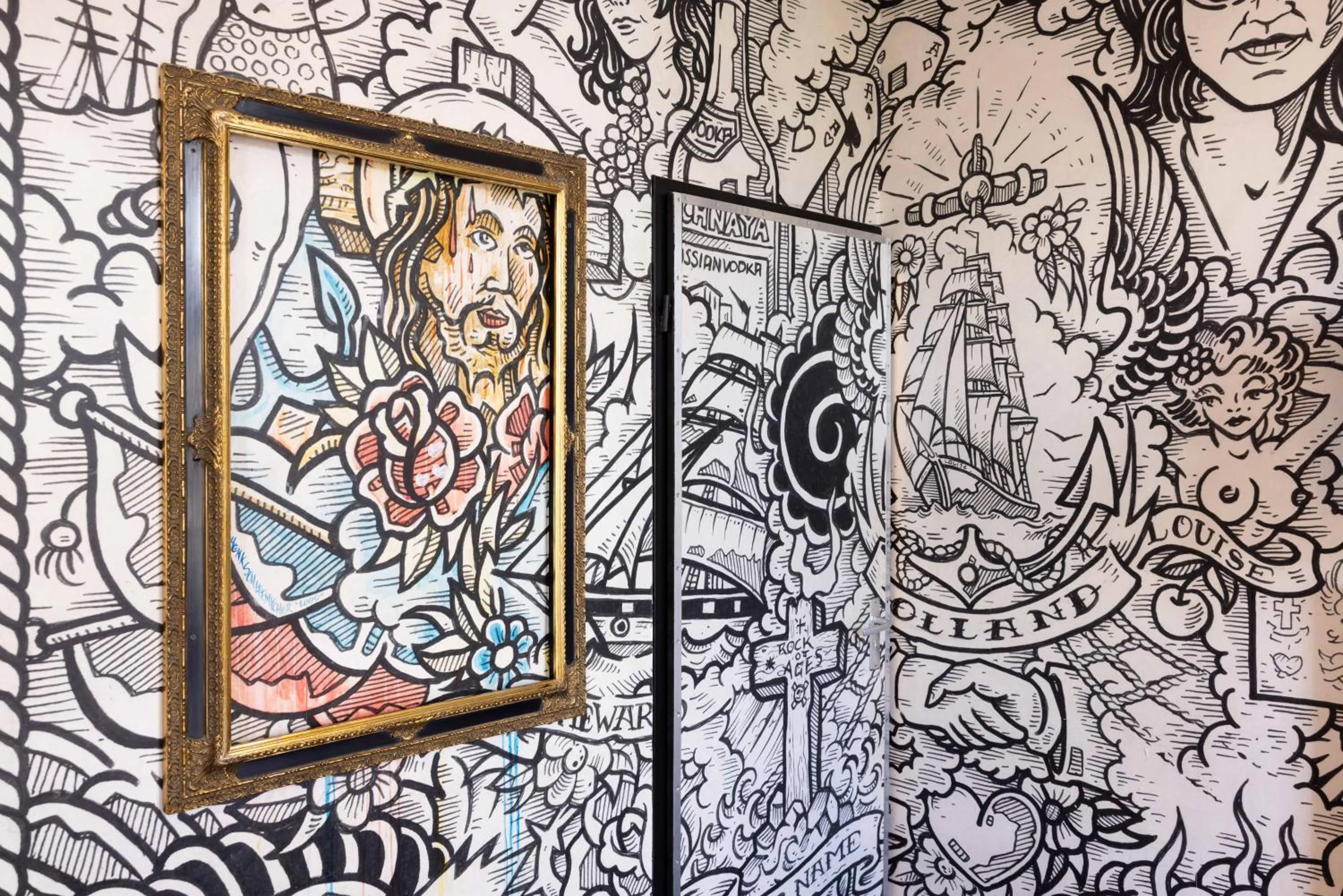 Decorative detail in Backstage Hotel Amsterdam