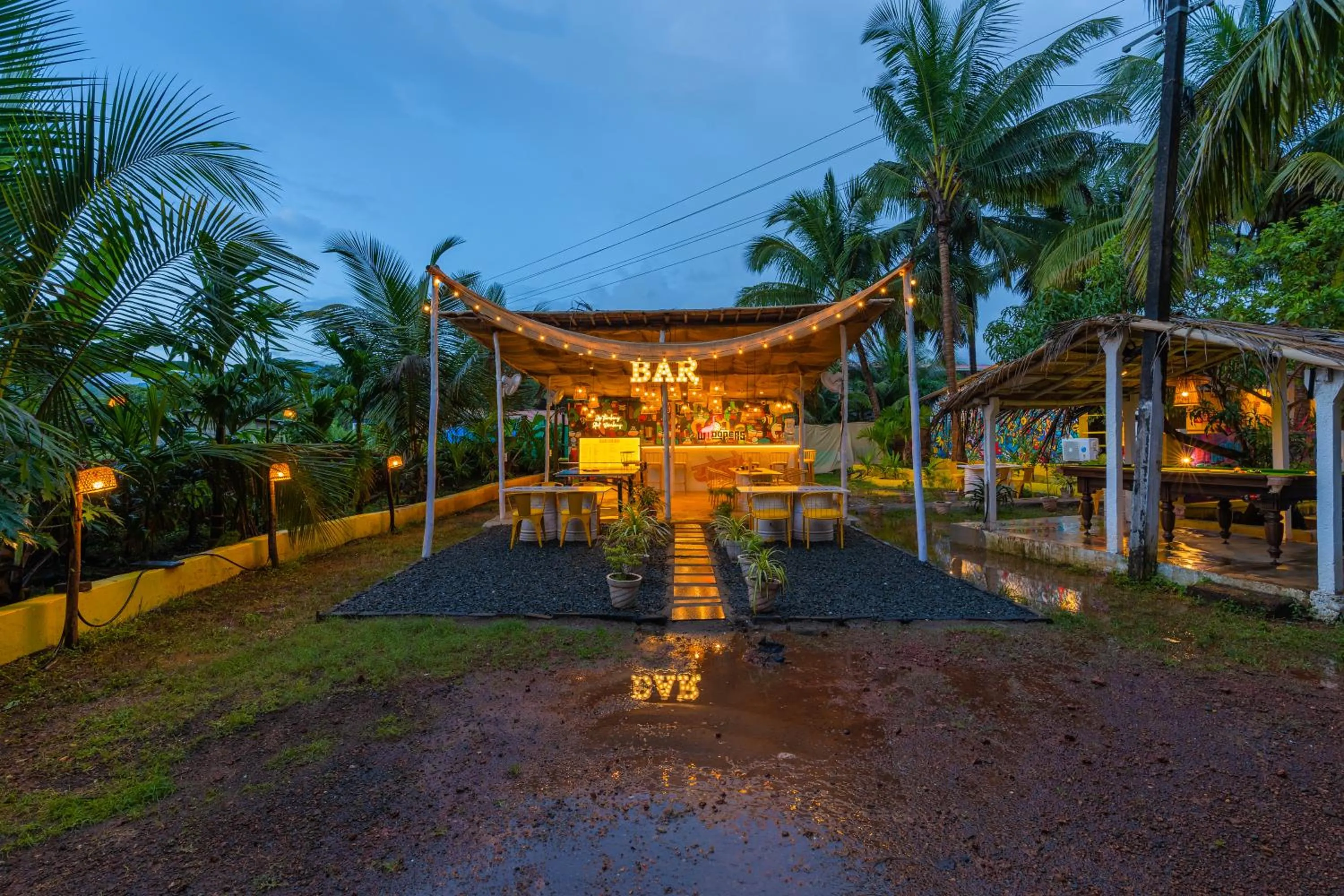 Night in Whoopers Party Hostel, Palolem