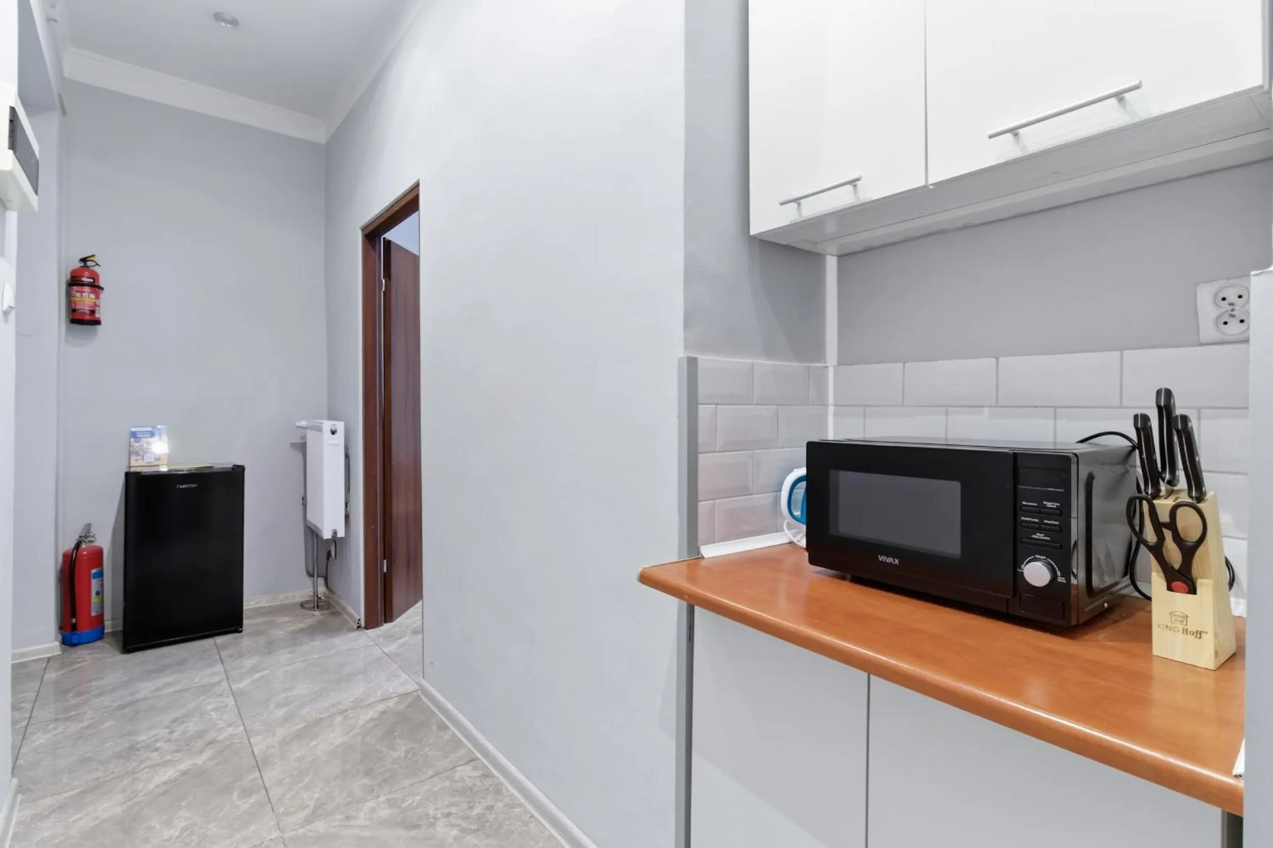 Kitchen or kitchenette in 70s Hostel