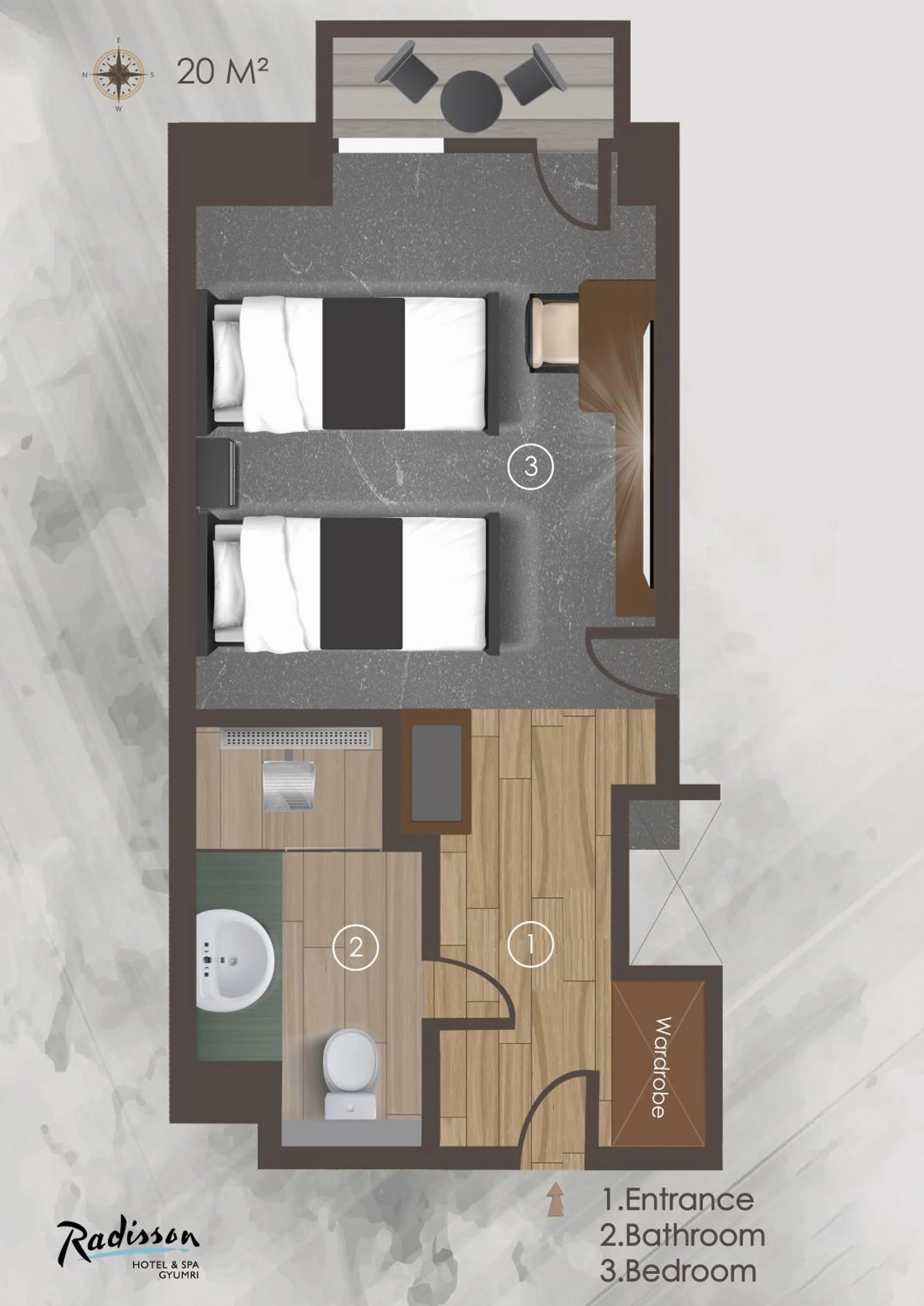 Floor plan in Radisson Hotel & Spa Gyumri