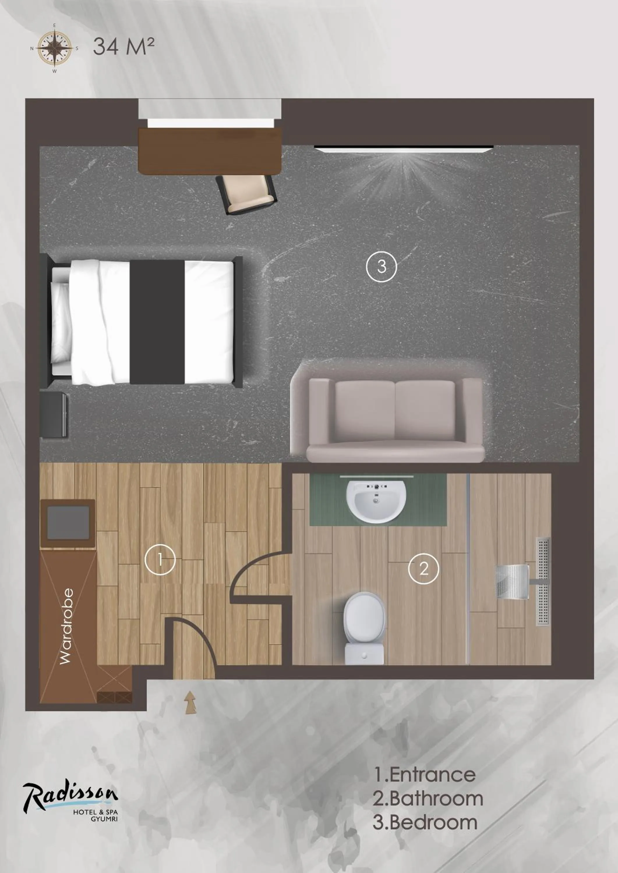 Floor plan in Radisson Hotel & Spa Gyumri