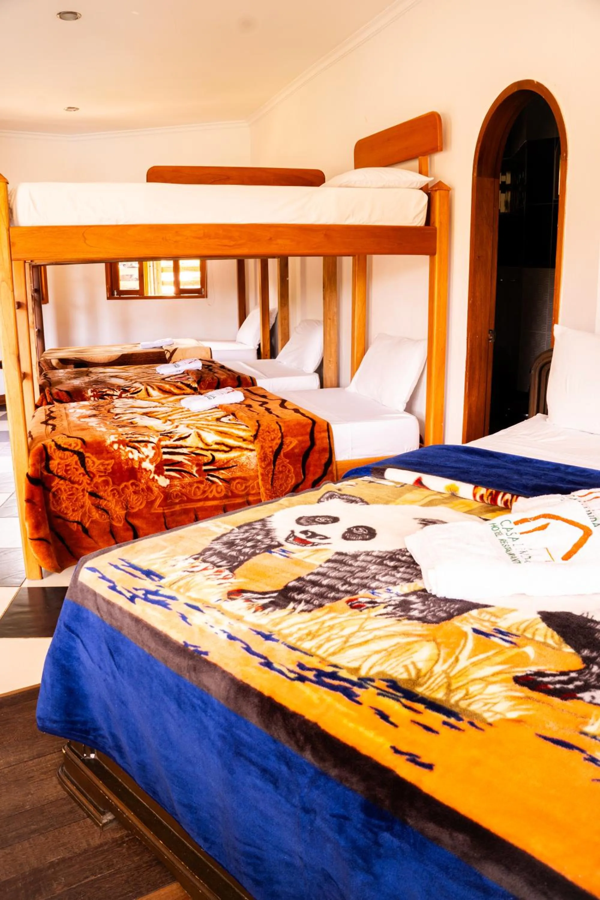 Bed in Hotel Casa Linda Guatape