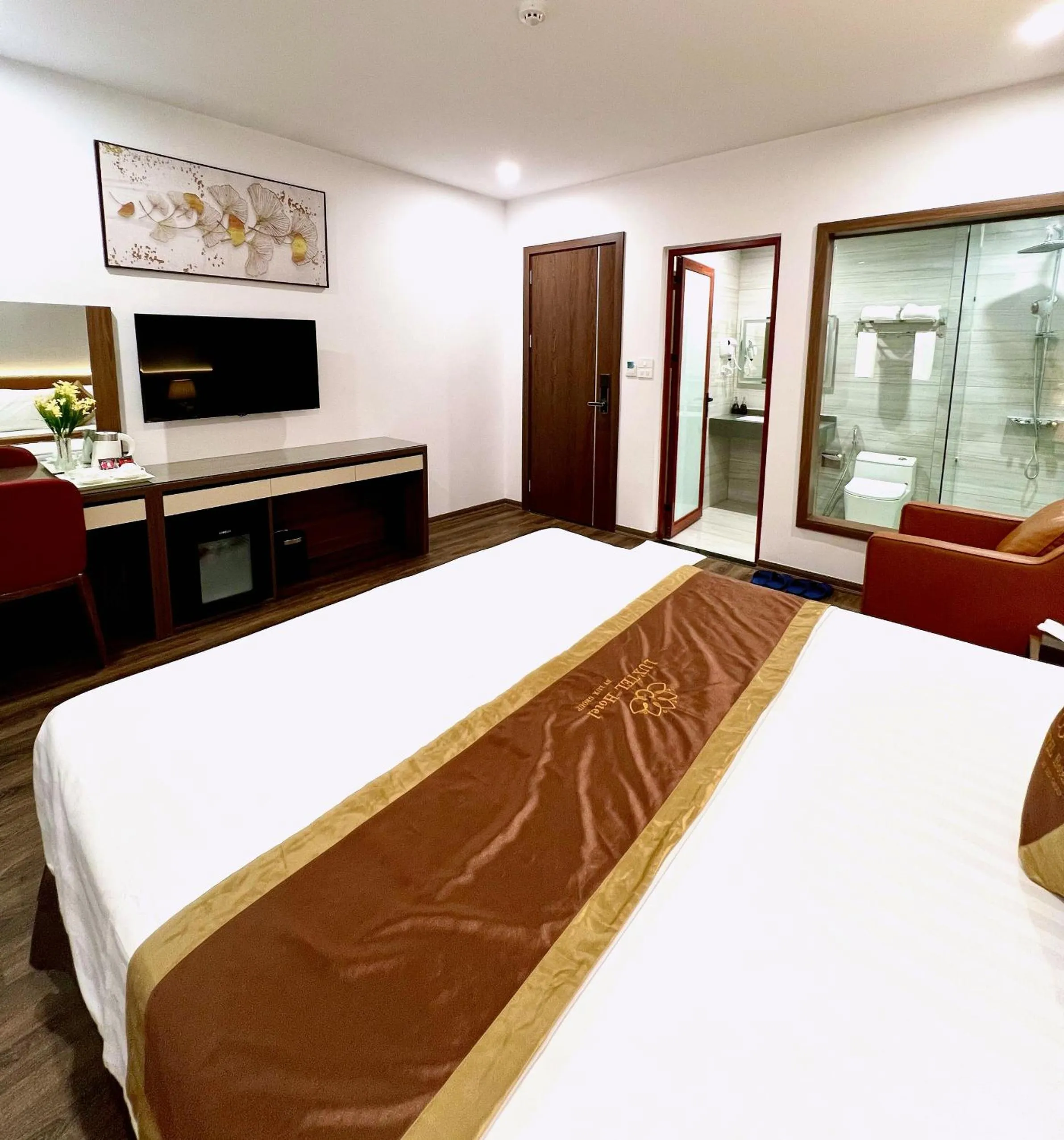 Bed in Luxtel Hotel Ngoại Giao Đoàn