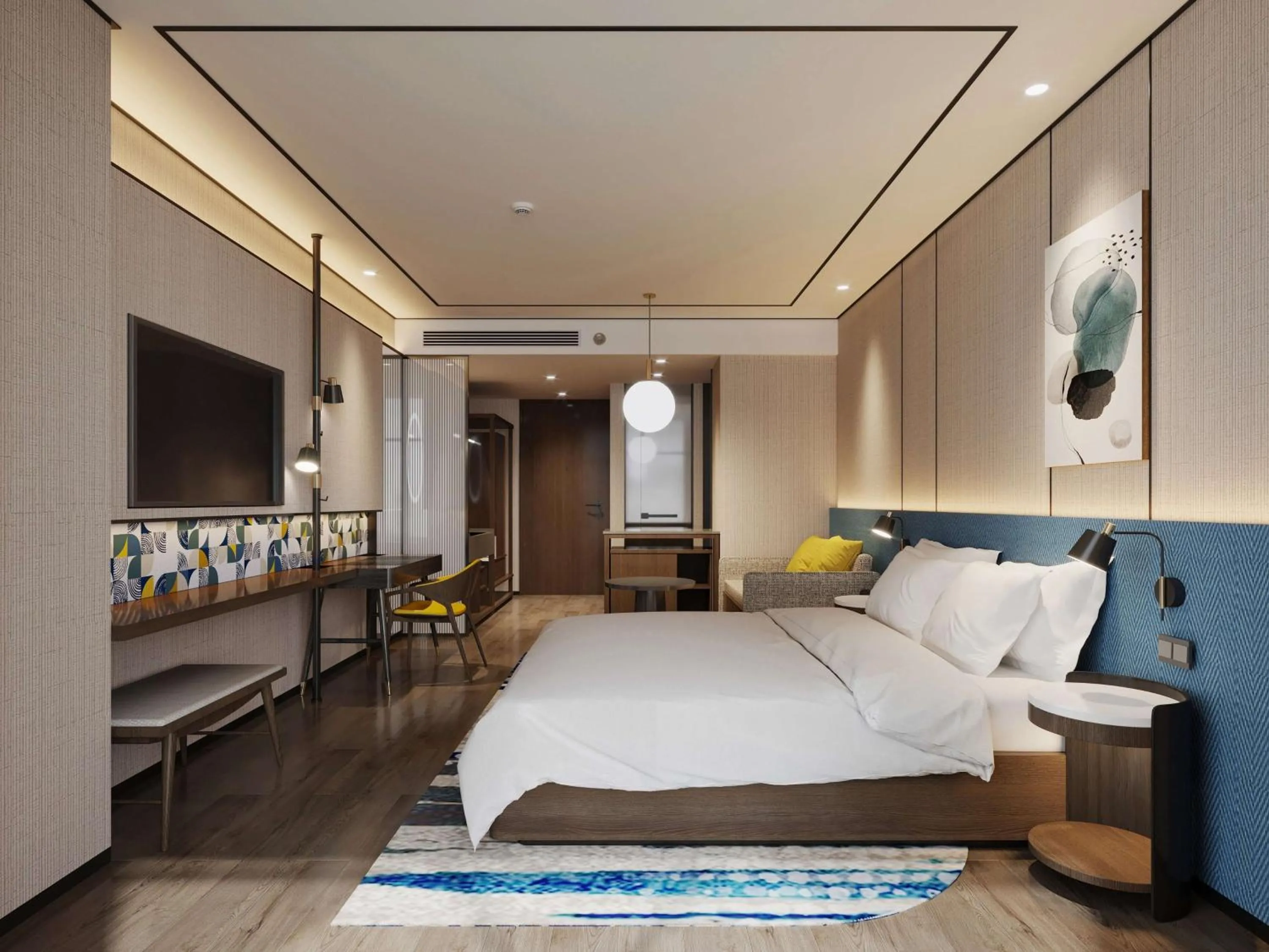 Bed in Hilton Garden Inn Nantong Rudong